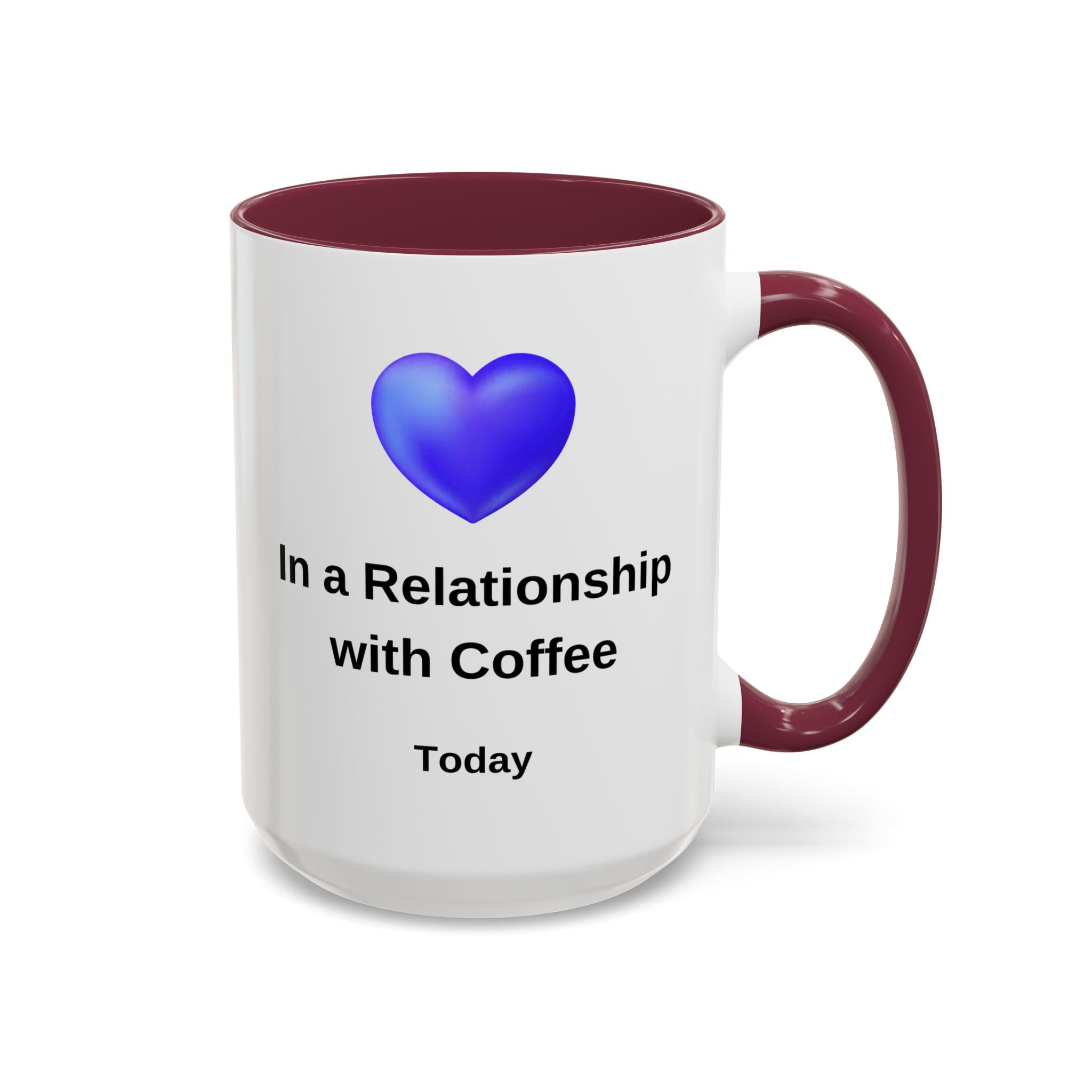 Coffee Lover Mug, Funny Coffee Cup Gift, Relationship with Coffee, Colorful Ceramic Mug, Coffee Addict Mug, Coffee Gift for Her, Coffee Mug