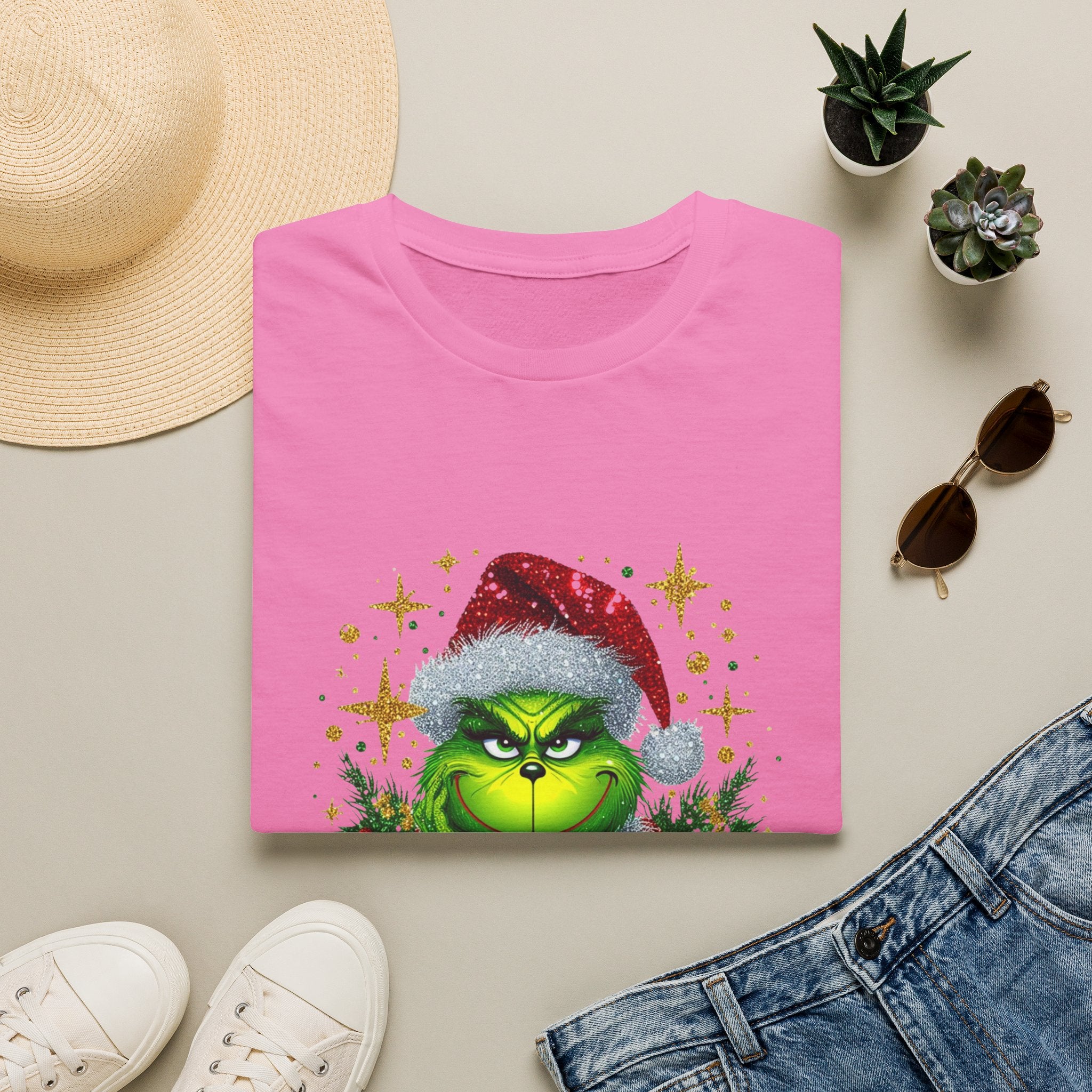 Grinch Christmas T-Shirt | Unisex Softstyle Tee | Merry Christmas Tee | Holiday Gift | Festive Apparel | Cute Grinch Shirt | Xmas Fashion