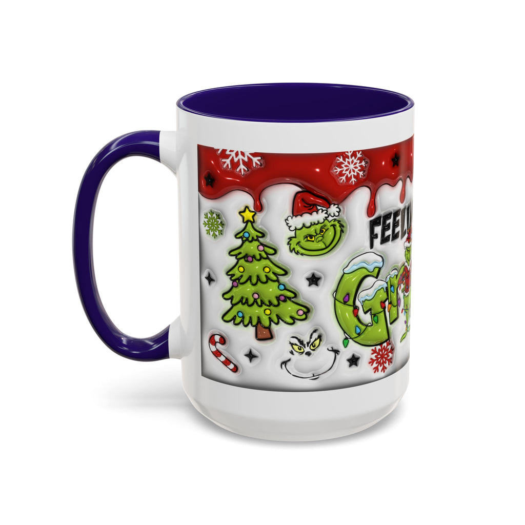 Grinch Holiday Mug - Feeling Extra Grinchy Today! Christmas Gift, Funny Coffee Cup, Holiday Decor, Winter Warmth