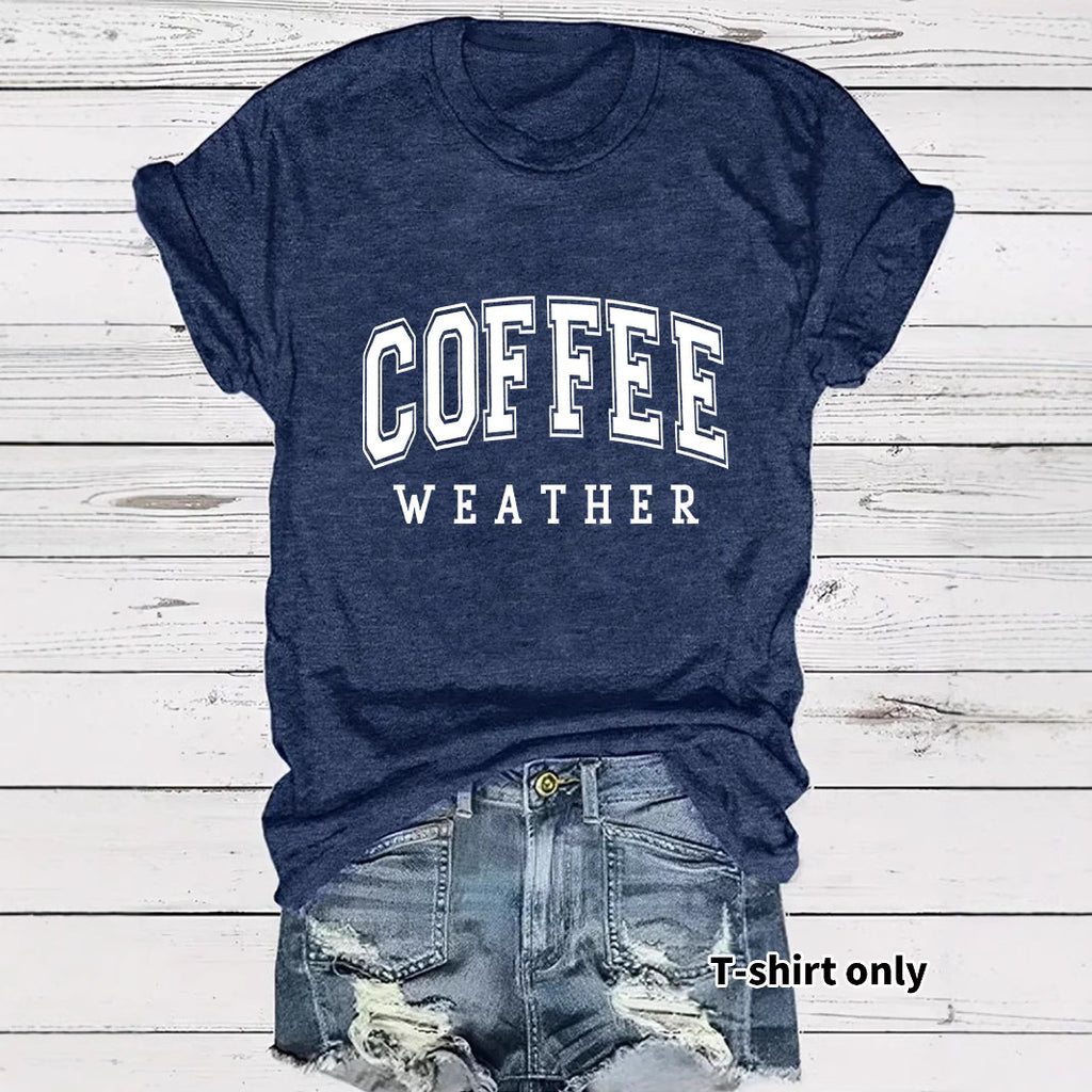 Short sleeved COFFEE pattern