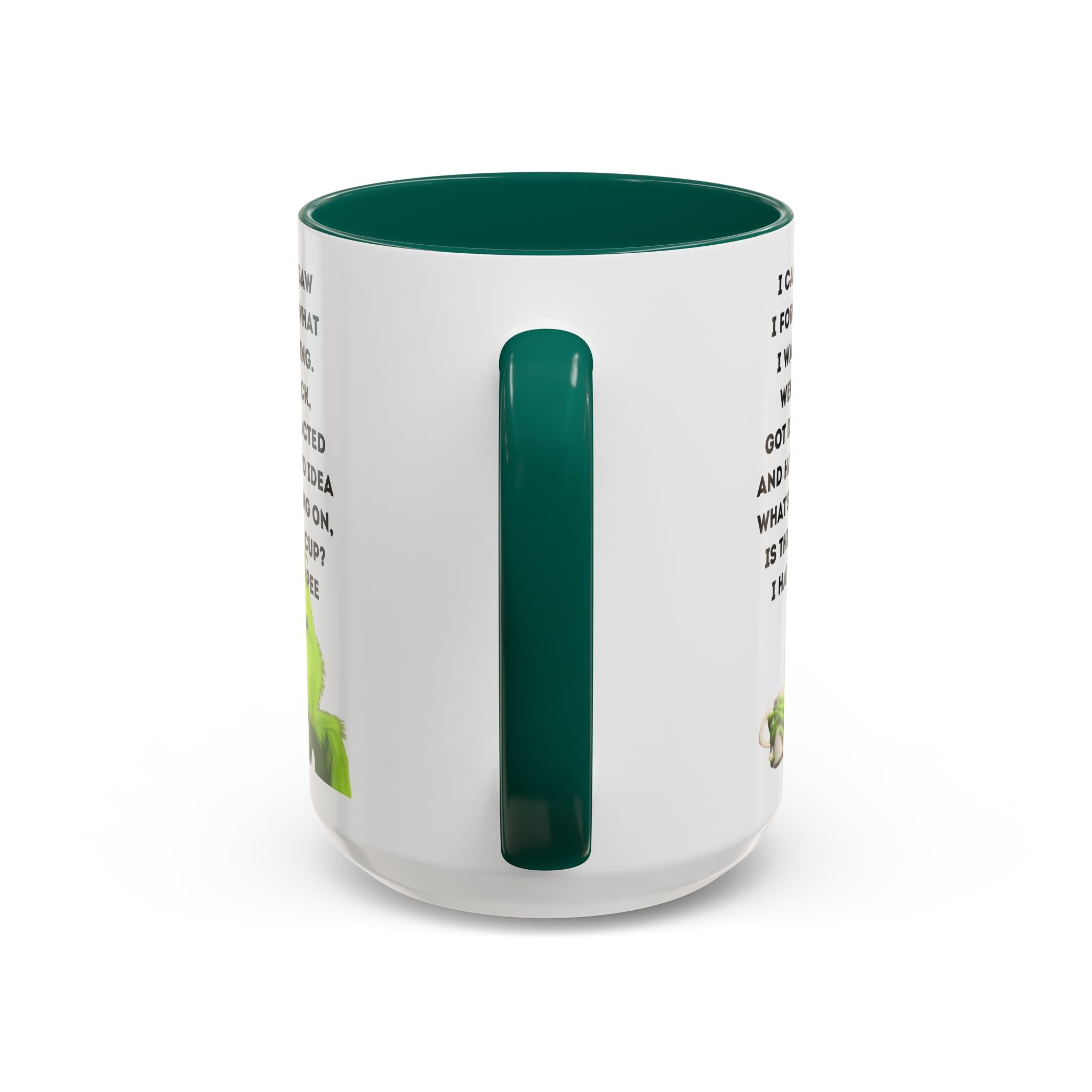 Colorful Grinch Coffee Mug, Fun Holiday Gift, Funny Tea Cup, Quirky Kitchen Decor, Grinch Fan Mug, Christmas Gift Idea