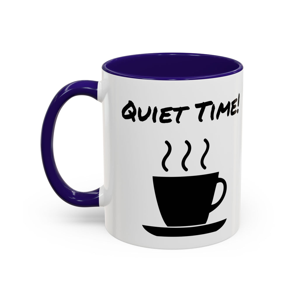 Quiet Time Coffee Mug — Black Accent 11oz/15oz