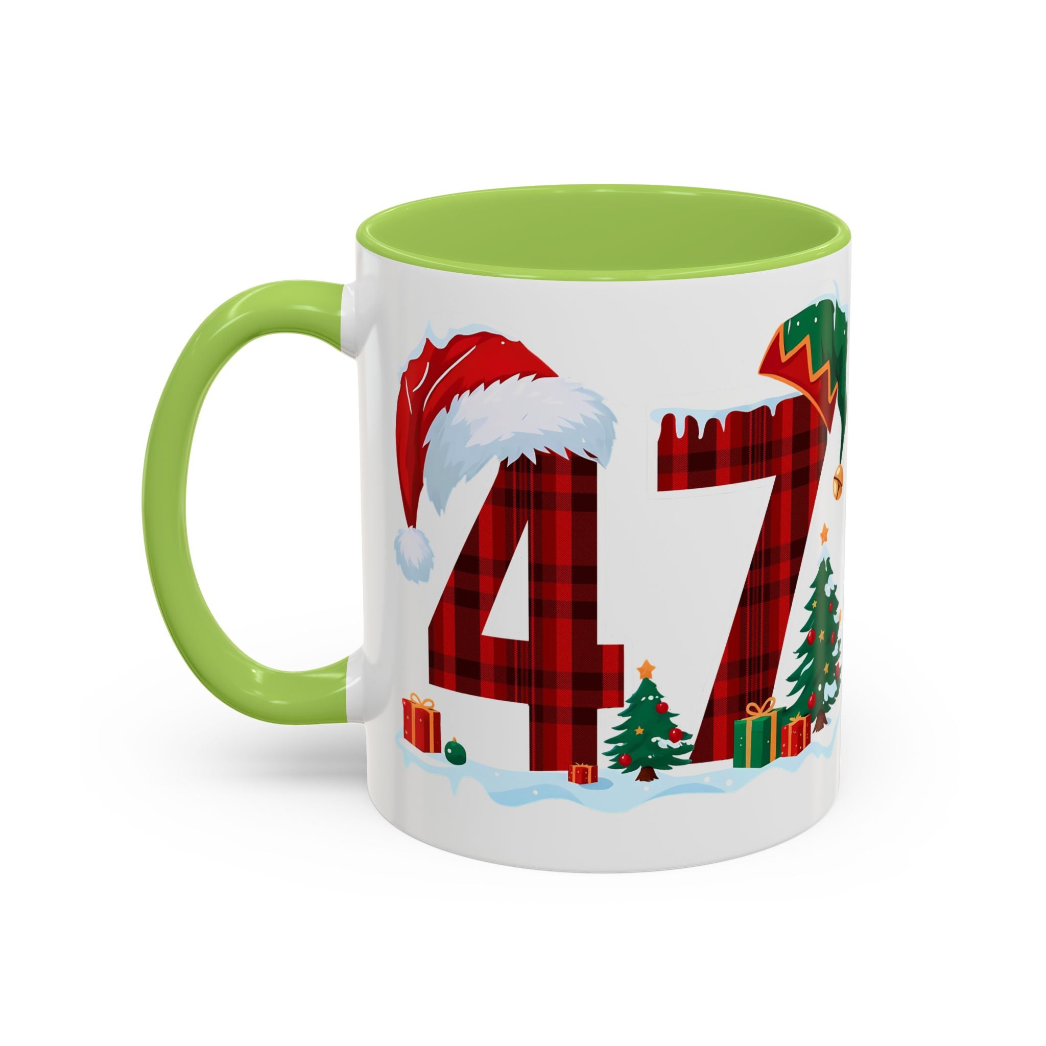 President 47 Trump Christmas Mug | Accent Coffee Mug