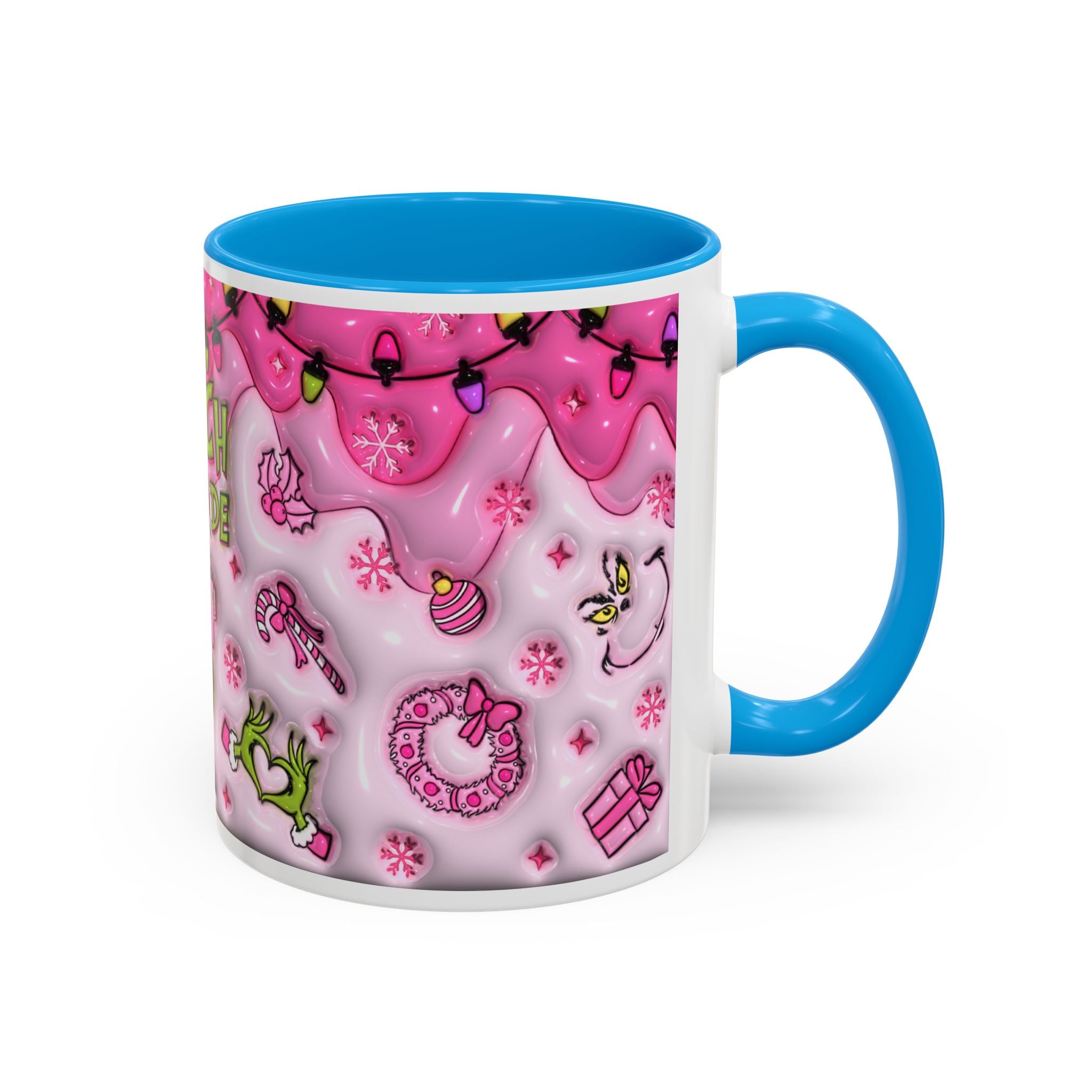 Colorful Grinch Mug, Holiday Gift, Whimsical Drinkware, Festive Coffee Cup, Christmas Decor, Grinch Mode Mug