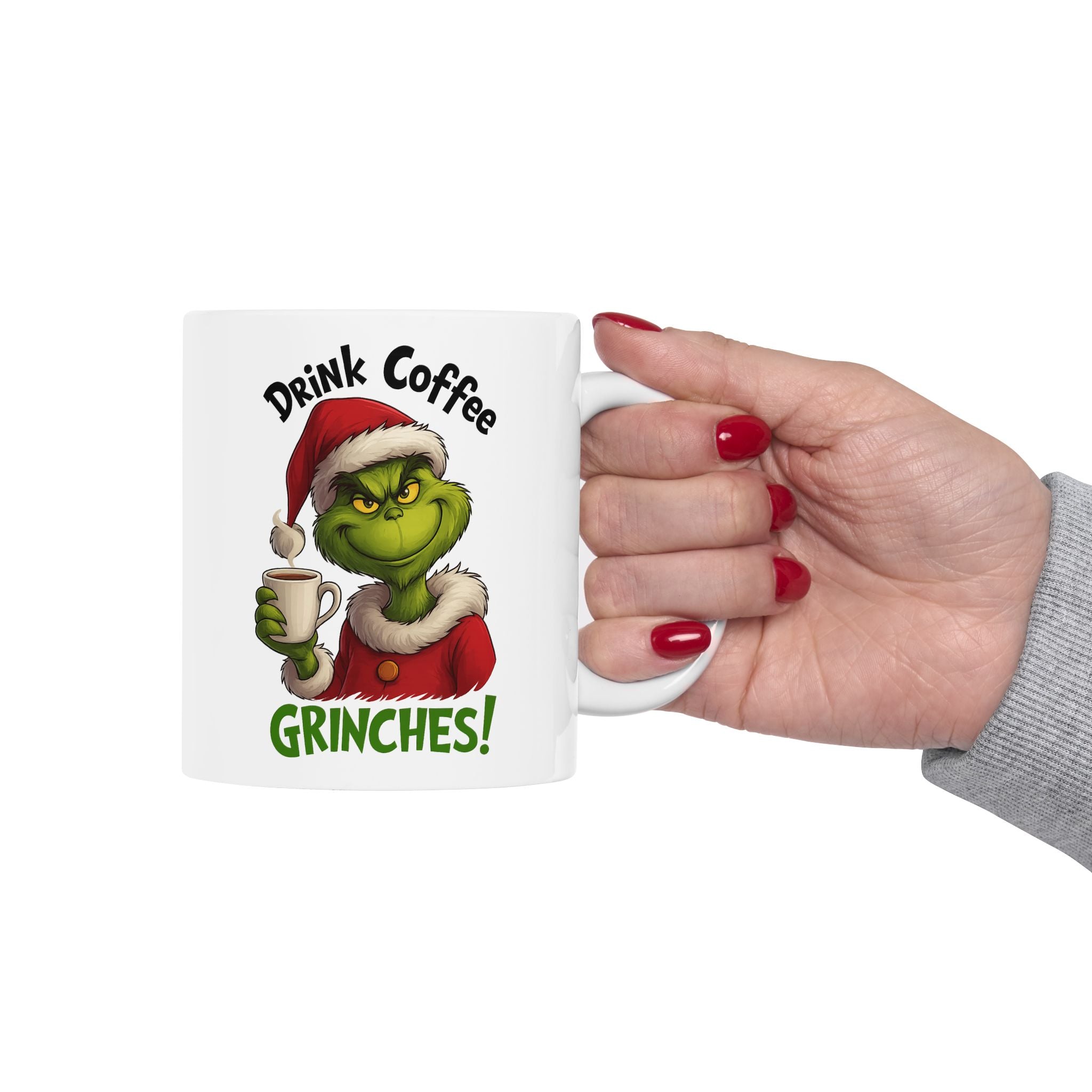 Grinch Coffee Ceramic Mug - Perfect Holiday Gift, Xmas Mug, Funny Coffee Cup, Grinch Lovers, Christmas Decor
