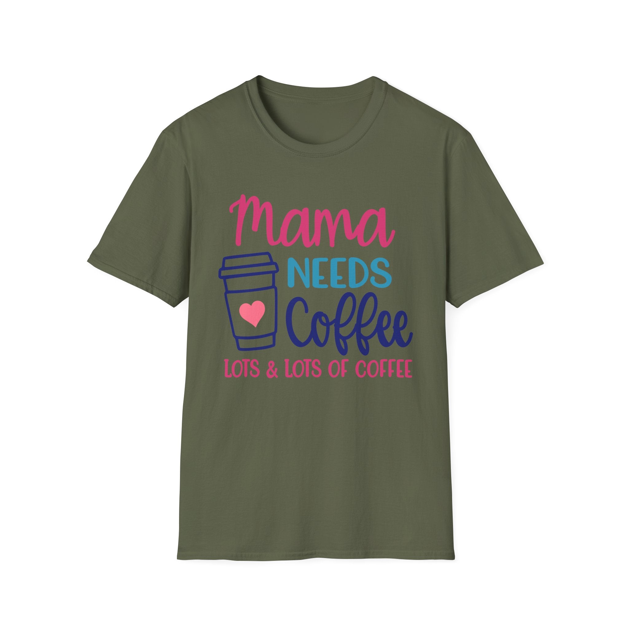 Moma Needs lots Of Coffee - Unisex Softstyle T-Shirt