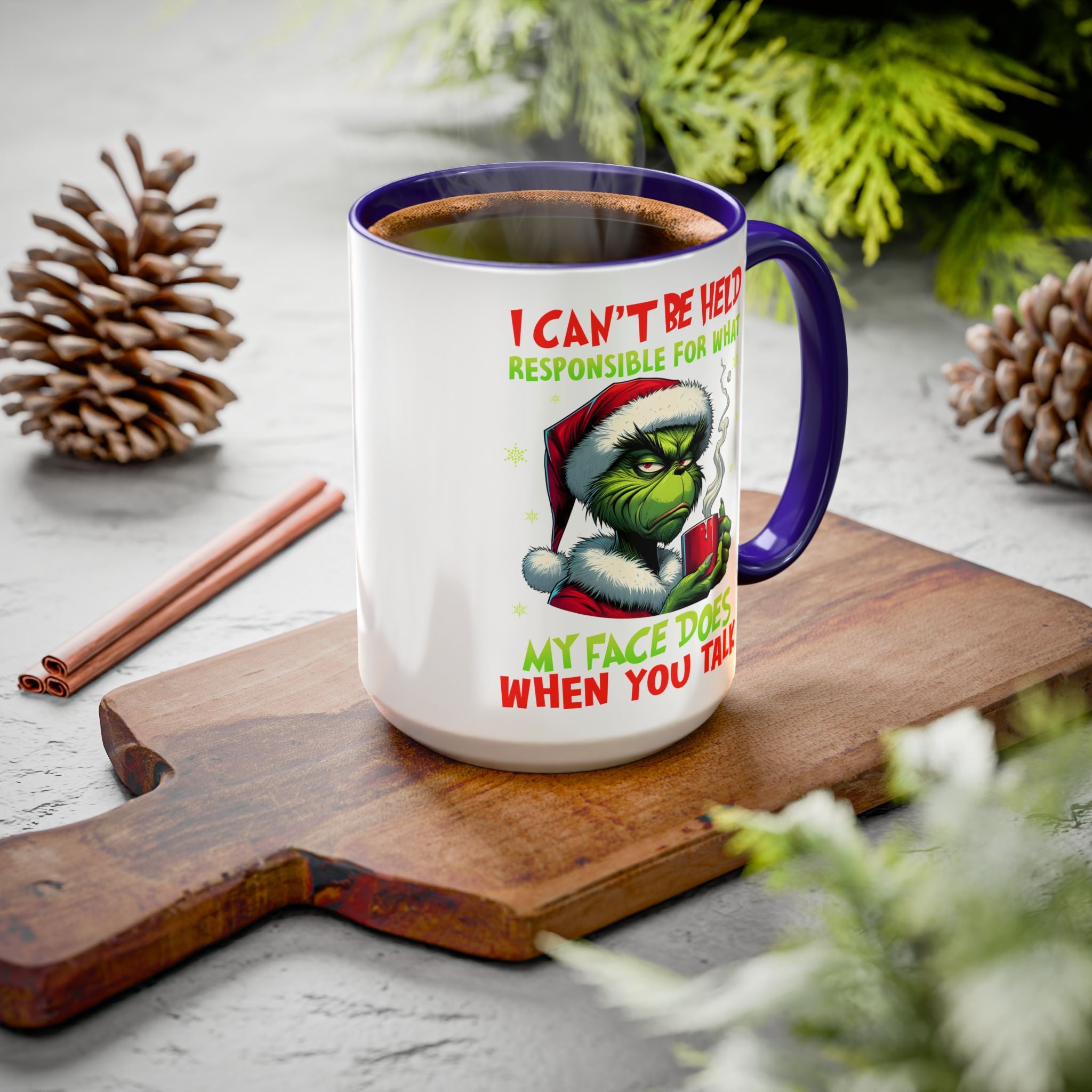 Colorful Grinch Mugs - Perfect for the Holidays, Funny Gift, Coffee Mug, Christmas Present, Office Humor, Grinch Lover