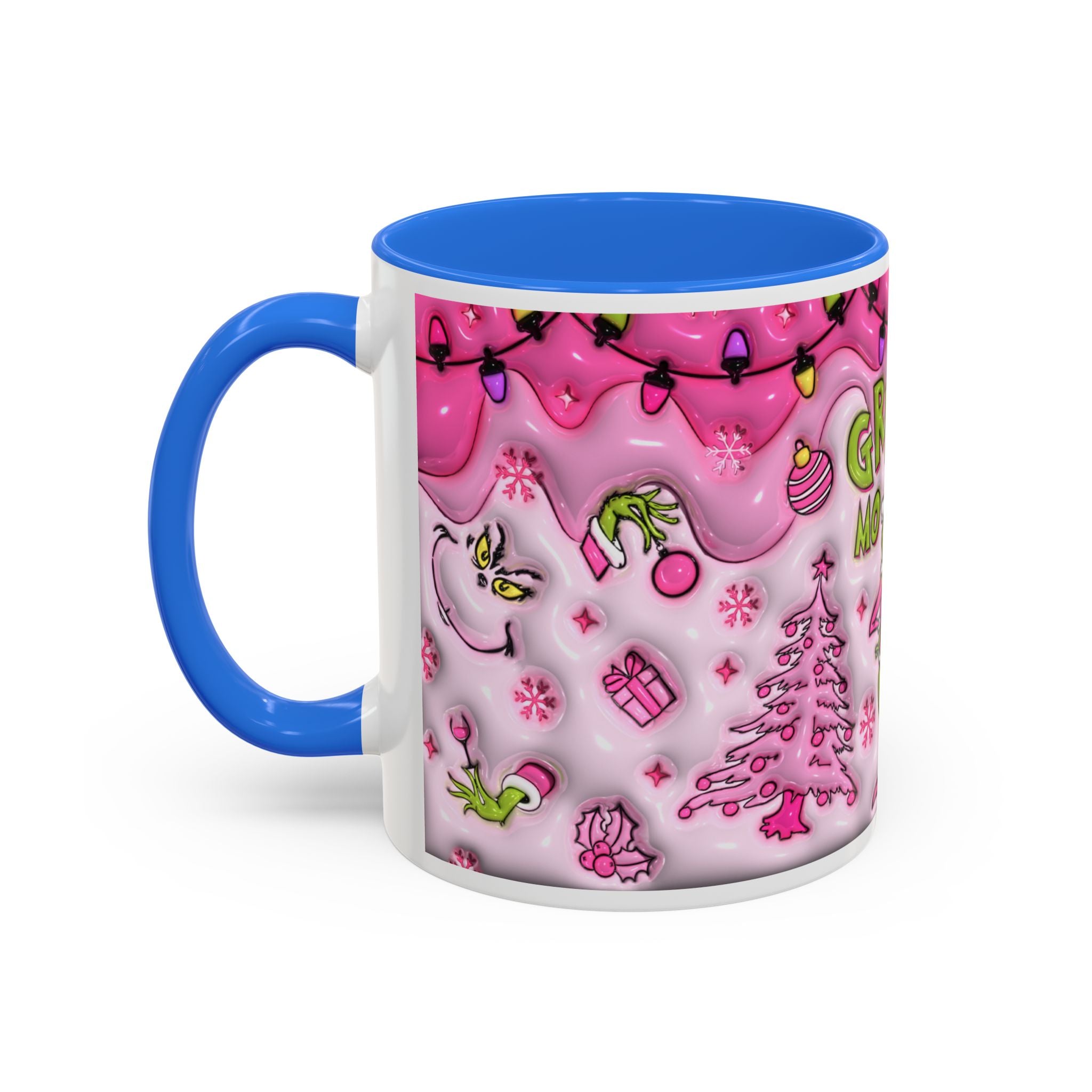 Colorful Grinch Mug, Holiday Gift, Whimsical Drinkware, Festive Coffee Cup, Christmas Decor, Grinch Mode Mug