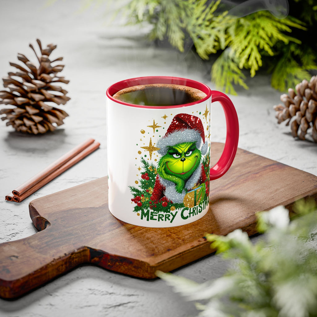 Grinchy Christmas Mug - 11oz & 15oz, Holiday Gift, Festive Beverage Cup, Winter Decorations, Fun Coffee Mug, Grinch Lover Gift