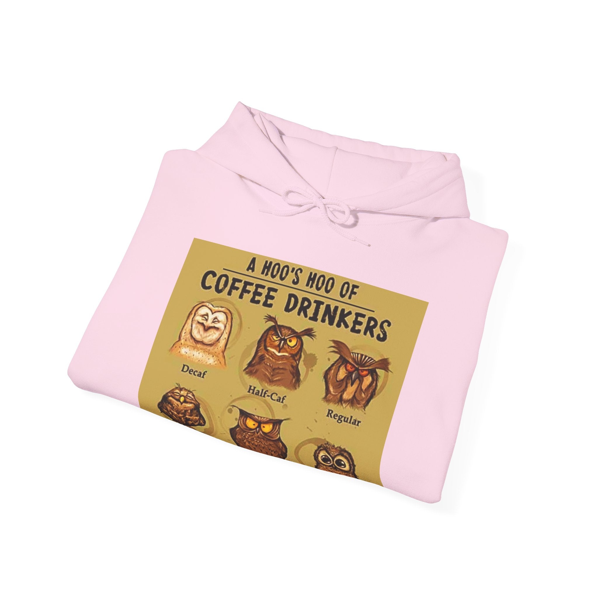 Hoo's Hoo of Coffee Drinkers - Men's and Woman's Heavy Blend Hooded Sweatshirt