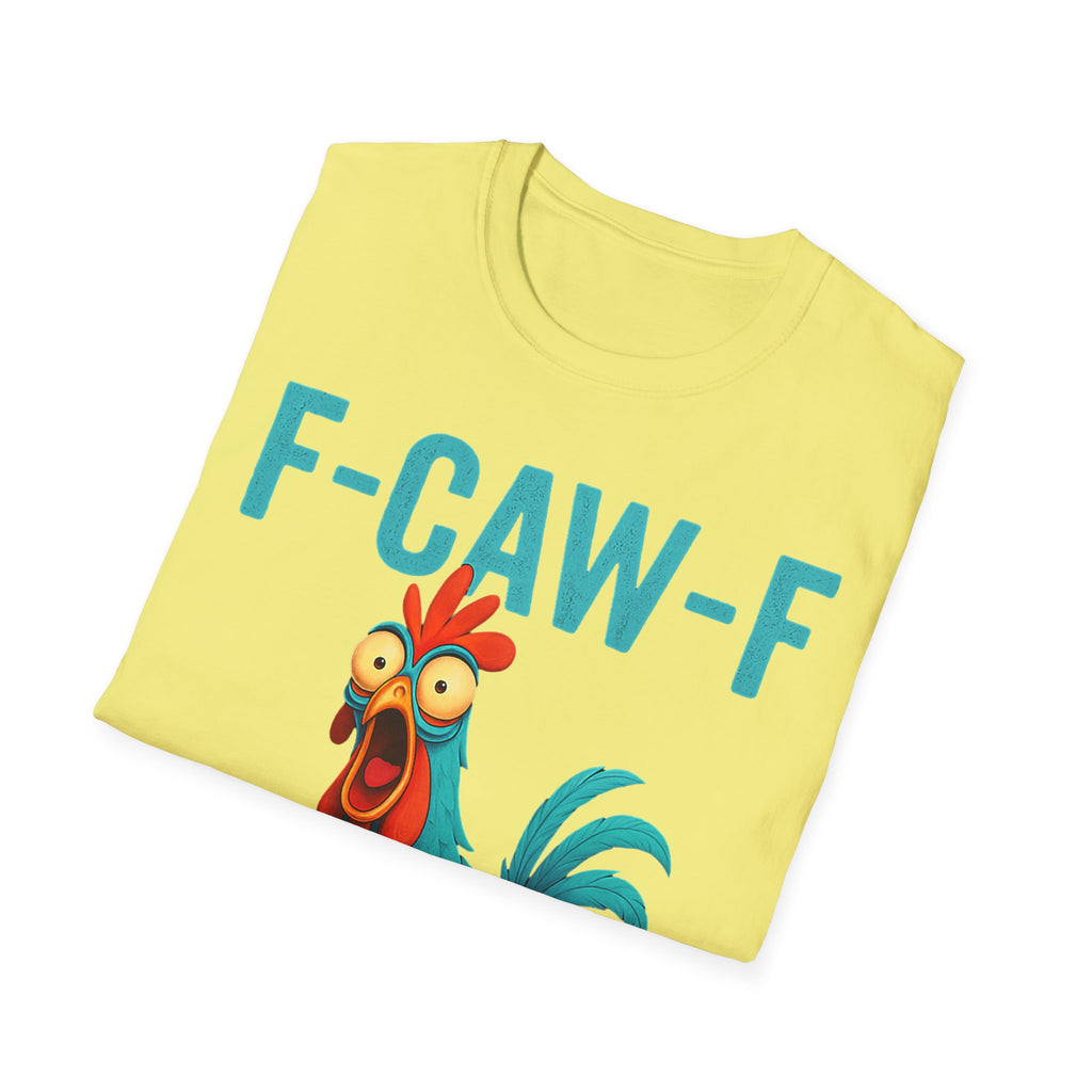 Effects of Coffee - Funny F-Caw-F Chicken T-Shirt, Humorous Tee, Gift for Poultry Lovers, Unisex Relaxed Shirt, Cartoon Animal Shirt