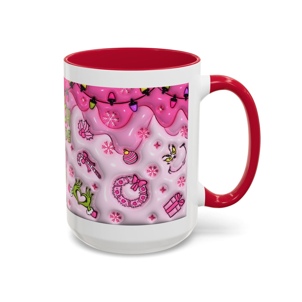 Colorful Grinch Mug, Holiday Gift, Whimsical Drinkware, Festive Coffee Cup, Christmas Decor, Grinch Mode Mug