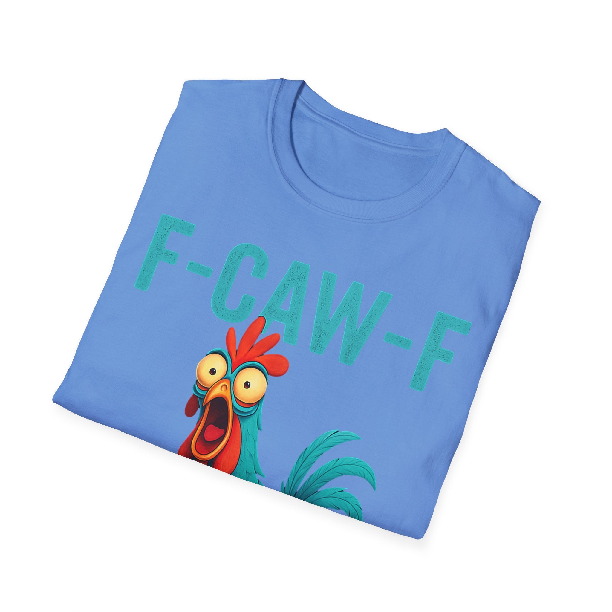 Effects of Coffee - Funny F-Caw-F Chicken T-Shirt, Humorous Tee, Gift for Poultry Lovers, Unisex Relaxed Shirt, Cartoon Animal Shirt