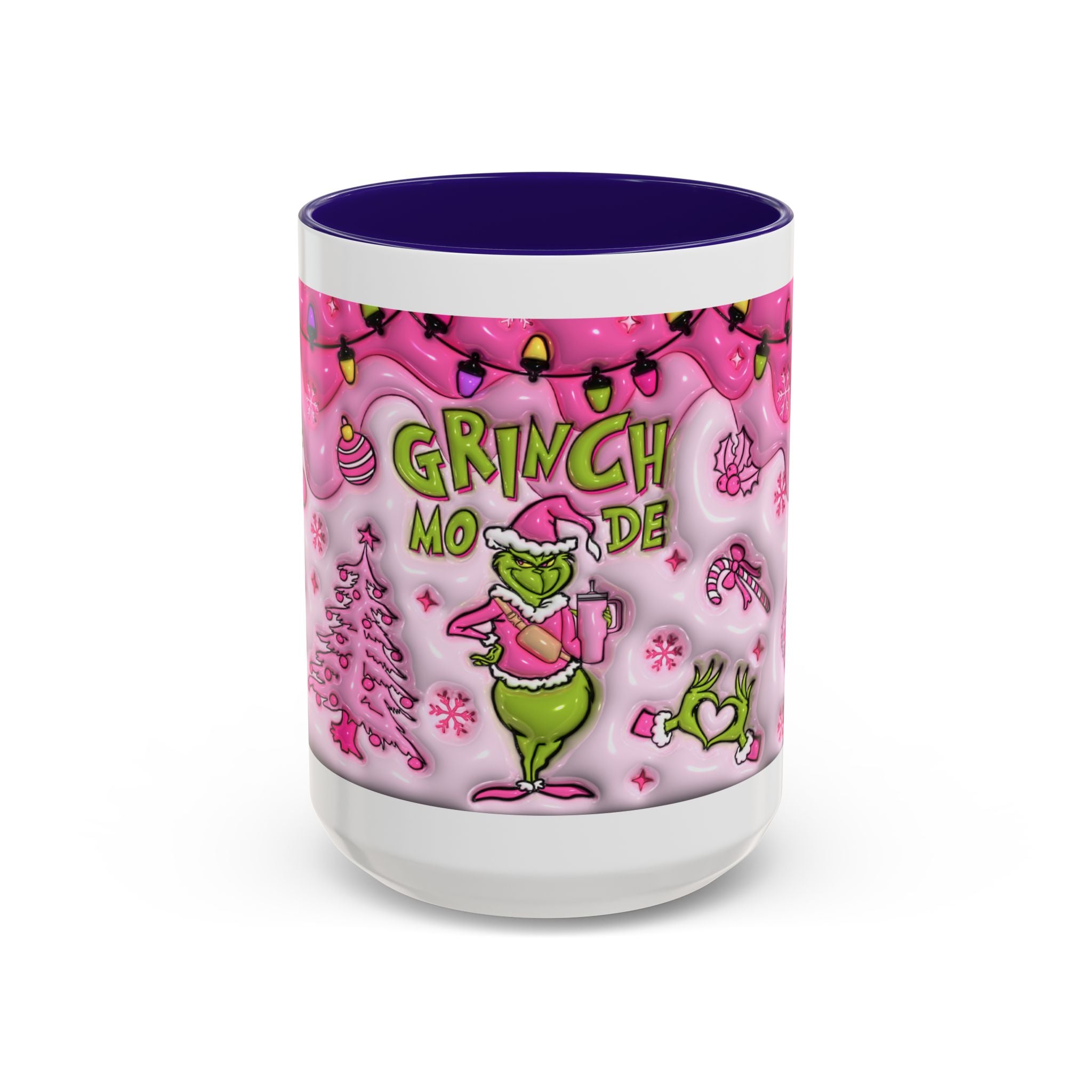 Colorful Grinch Mug, Holiday Gift, Whimsical Drinkware, Festive Coffee Cup, Christmas Decor, Grinch Mode Mug