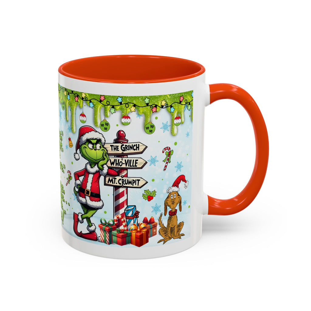 Grinch Christmas Mug | Colorful 11oz 15oz Ceramic Coffee Cup