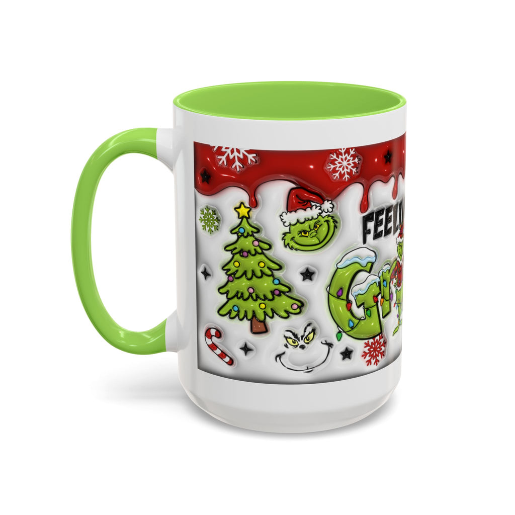 Grinch Holiday Mug - Feeling Extra Grinchy Today! Christmas Gift, Funny Coffee Cup, Holiday Decor, Winter Warmth