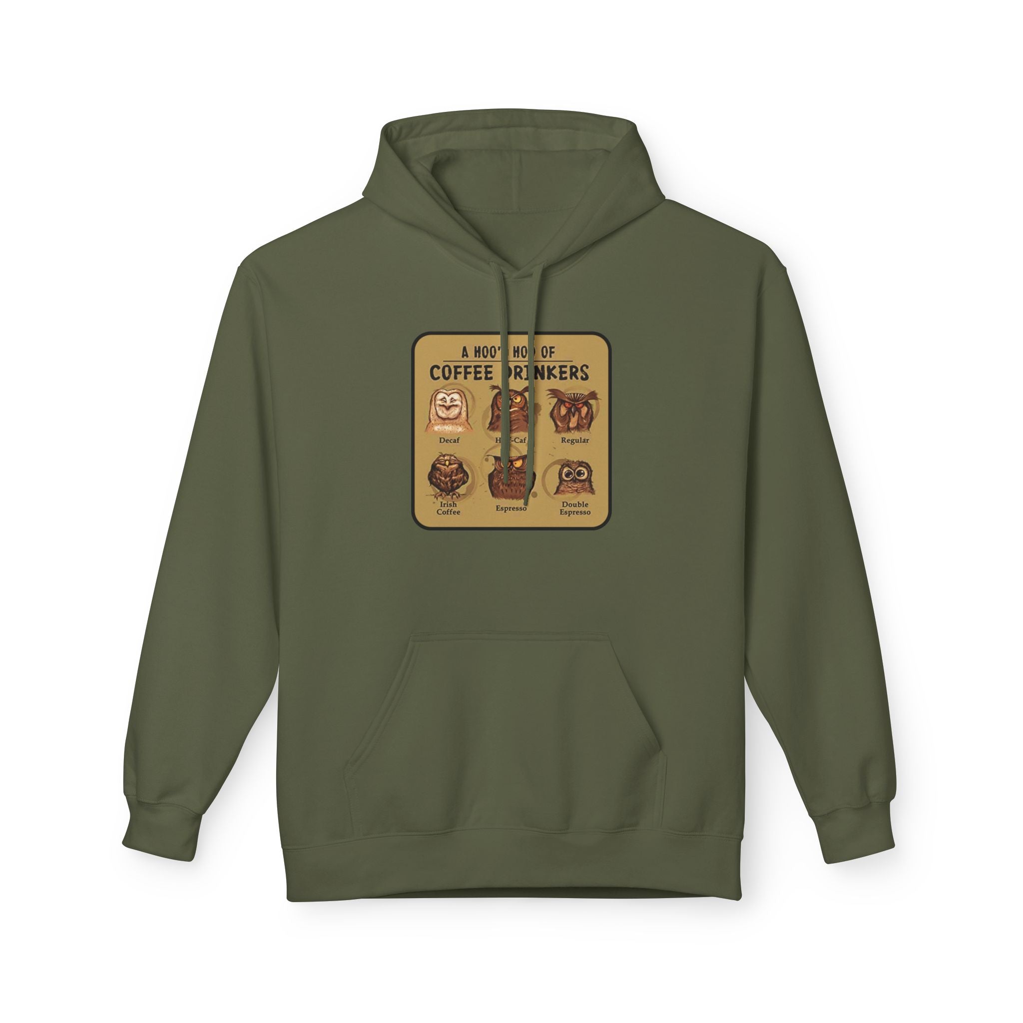 Coffee Drinkers Chart Hoodie | Coffee Types Illustration, Retro Cafe Design