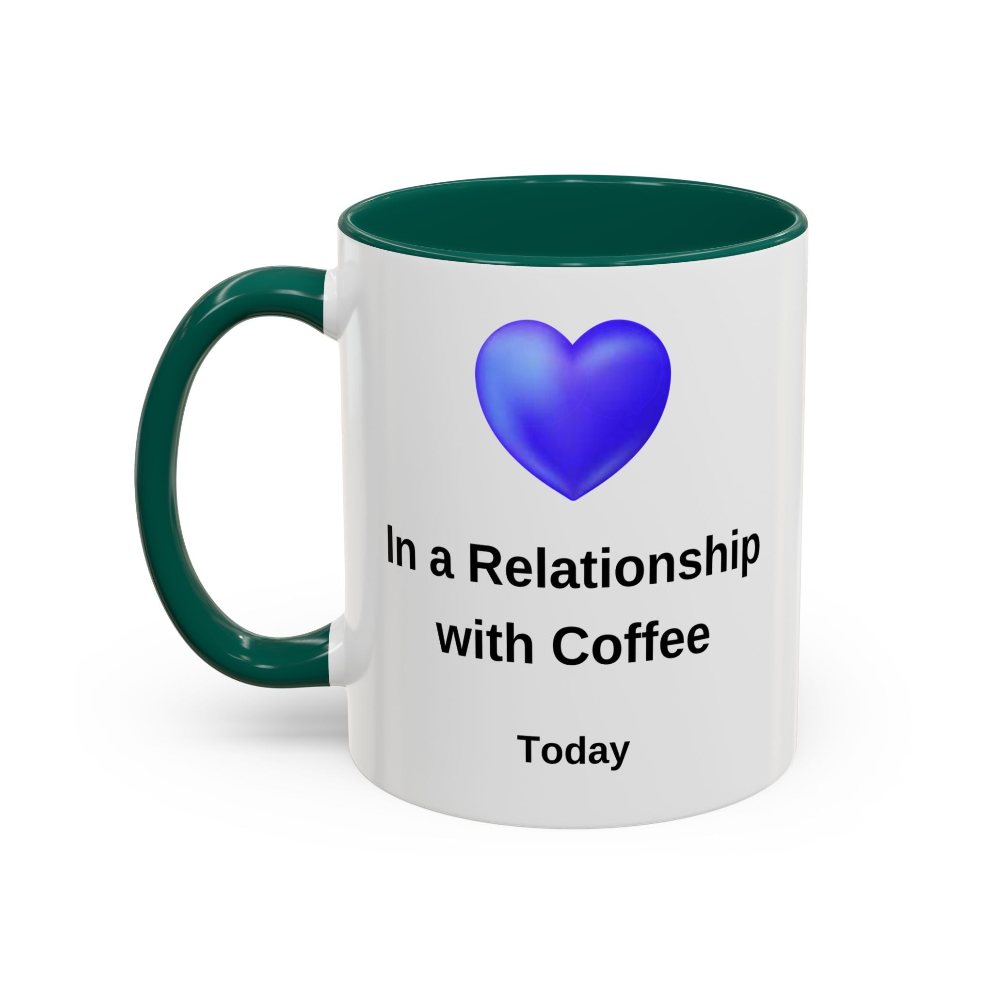 Coffee Lover Mug, Funny Coffee Cup Gift, Relationship with Coffee, Colorful Ceramic Mug, Coffee Addict Mug, Coffee Gift for Her, Coffee Mug