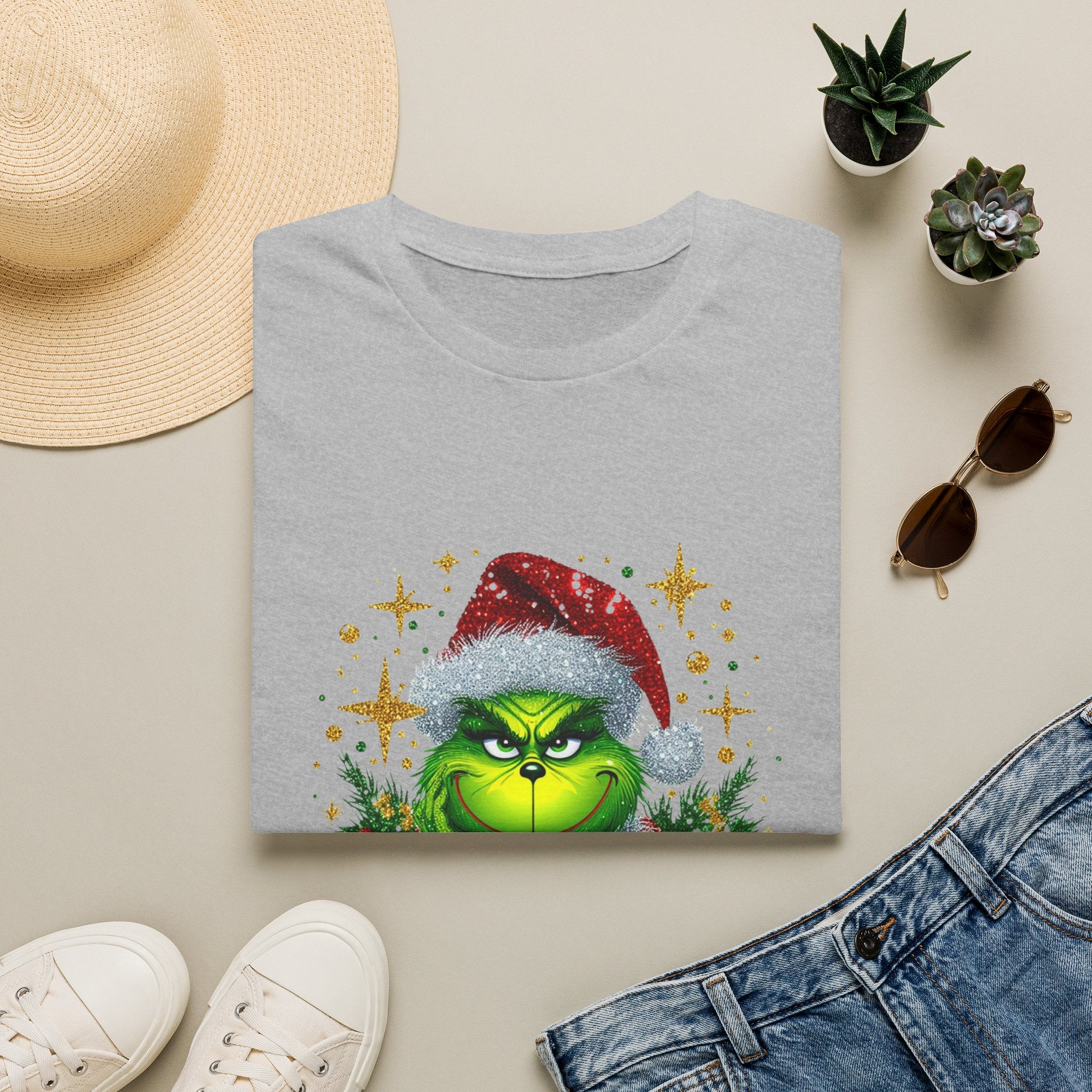 Grinch Christmas T-Shirt | Unisex Softstyle Tee | Merry Christmas Tee | Holiday Gift | Festive Apparel | Cute Grinch Shirt | Xmas Fashion