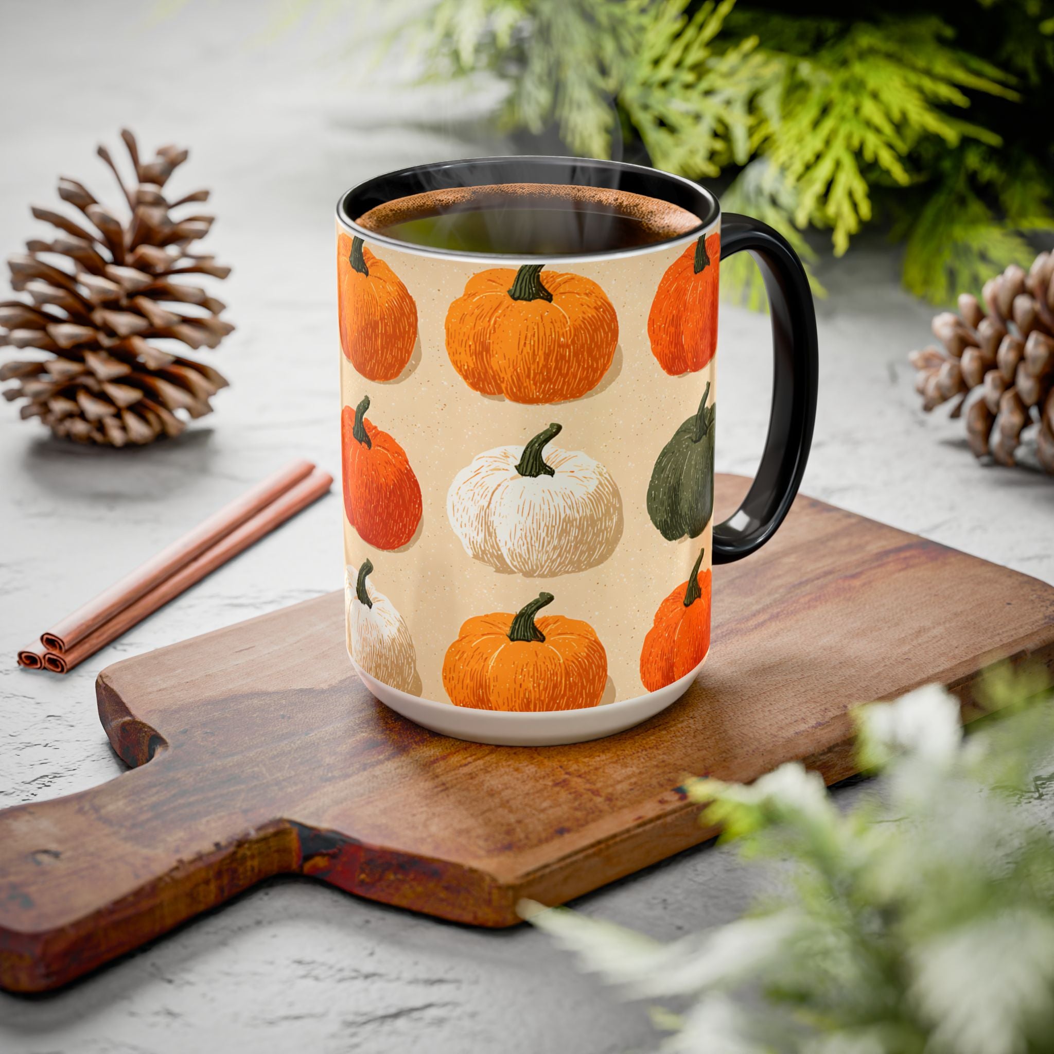 Autumn Pumpkin Mugs - Cozy Coffee Cups for Fall, Seasonal Drinkware, Thanksgiving Gifts, Home Decor, Pumpkin Spice Lovers