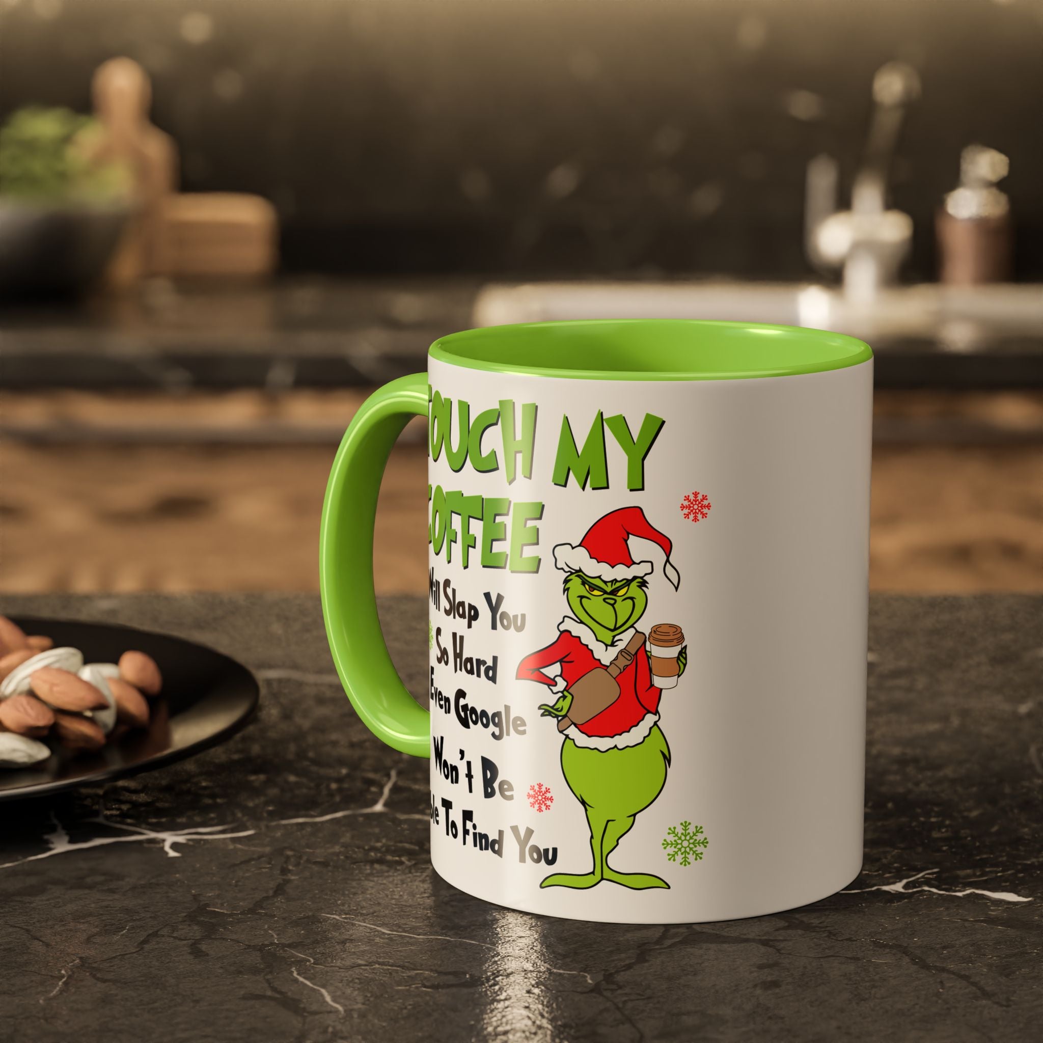 Colorful Grinch Coffee Mug - Fun Holiday Cup, Unique Gift, 11oz & 15oz Sizes, Perfect for Christmas, Funny Humor Mug, Coffee Lover's Delight