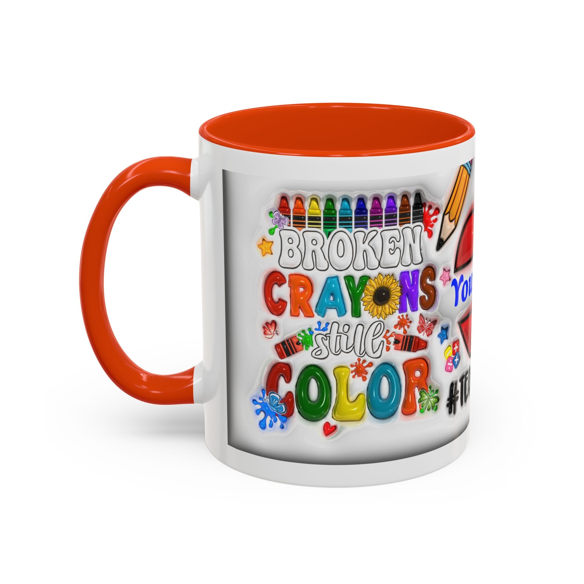 Personalized Teacher Mugs | Colorful 11oz & 15oz Coffee Cups | Fun Gift for Educators | Back to School | Teacher Appreciation