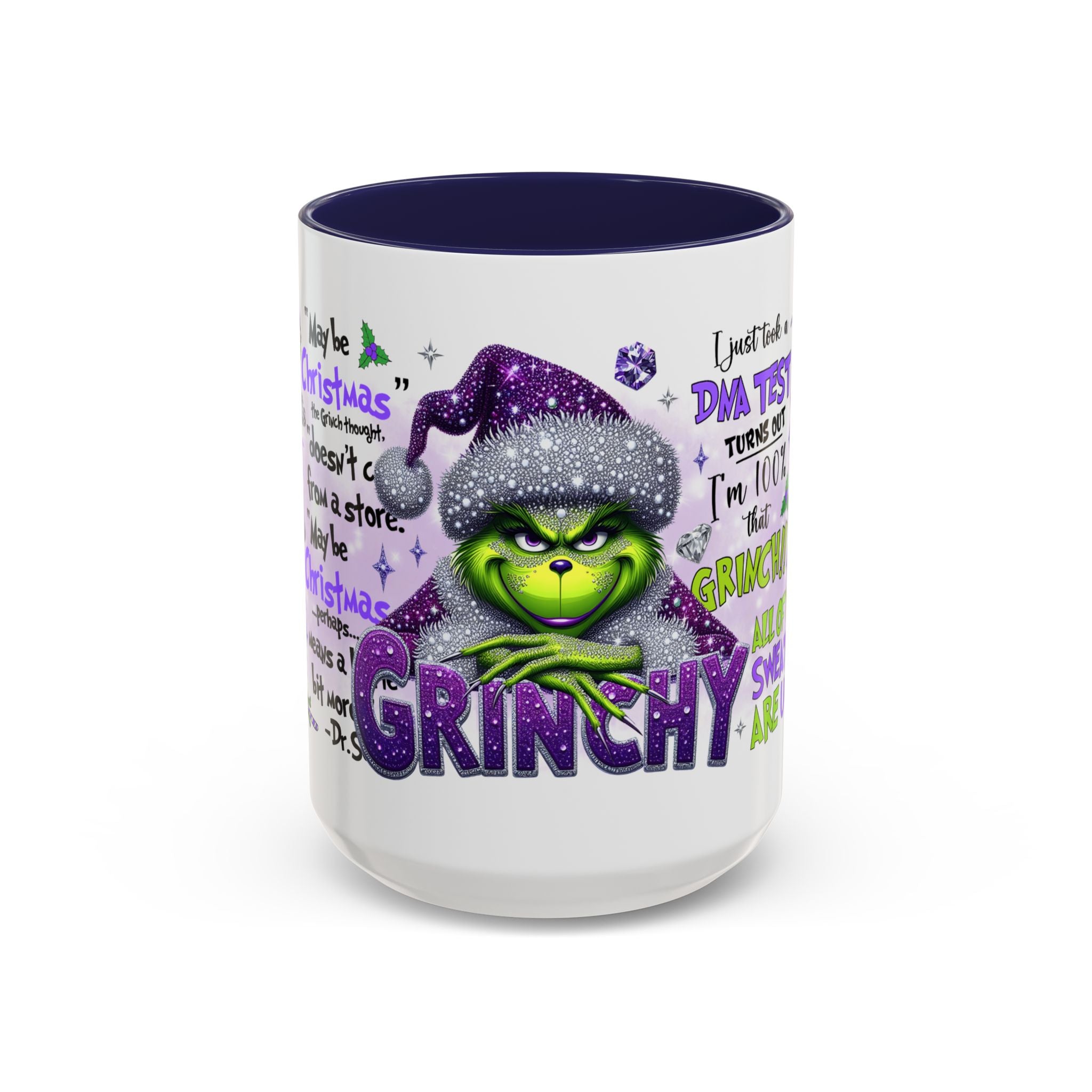 Grinchy Accent Coffee Mug - Fun Holiday Gift, Christmas Decor, Grinch Fan Merchandise, Unique Coffee Cup, Holiday Humor