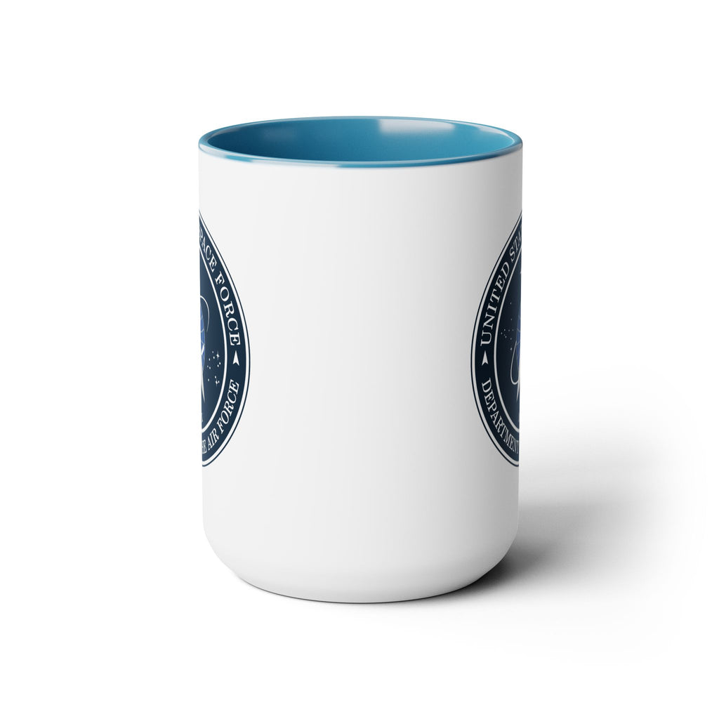 United States Space Force #SpaceForce Two-Tone Coffee Mugs, 15oz