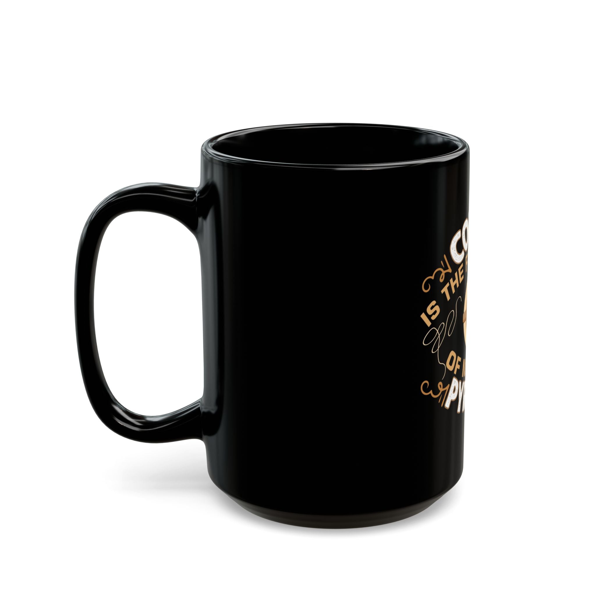 Coffee is the Foundation of My Pyramid - Black Mug  11oz 15oz