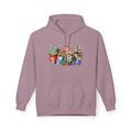 Holiday Hot Cocoa Peanut Characters Hoodie | Winter Drink Cartoon Crew