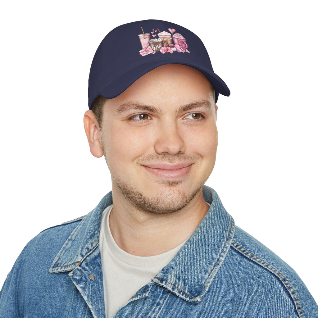 Love and Coffee Low Profile Baseball Cap