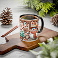Colorful Holiday Mugs: Festive Owl & Snowman Design, Winter Gift, Christmas Coffee Cup, Cozy Kitchen Decor, Hot Cocoa Mug