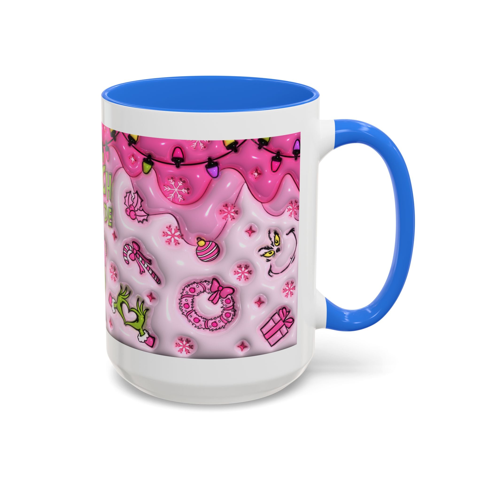 Colorful Grinch Mug, Holiday Gift, Whimsical Drinkware, Festive Coffee Cup, Christmas Decor, Grinch Mode Mug