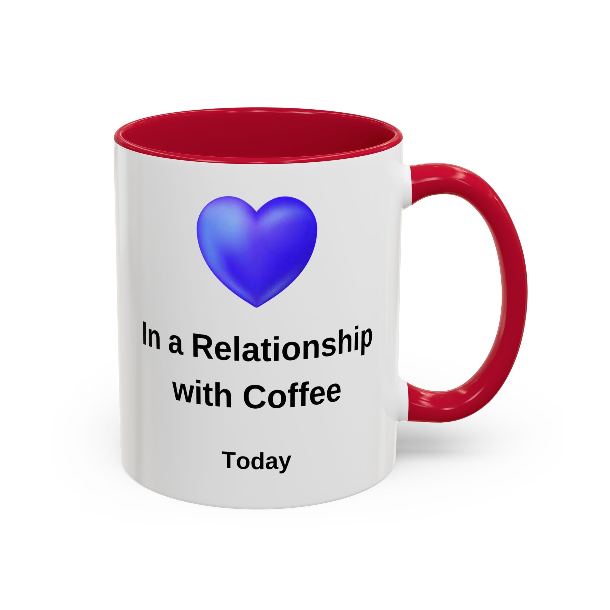 Coffee Lover Mug, Funny Coffee Cup Gift, Relationship with Coffee, Colorful Ceramic Mug, Coffee Addict Mug, Coffee Gift for Her, Coffee Mug
