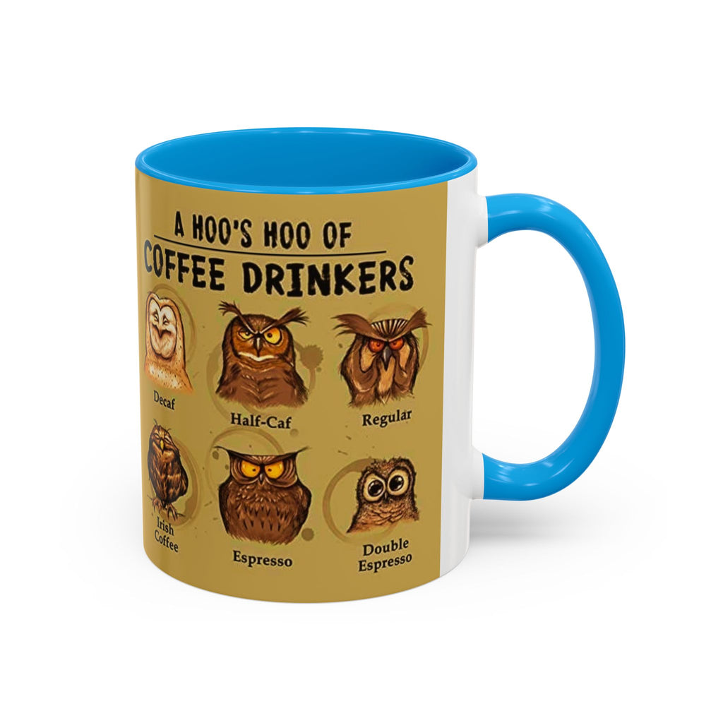 Coffee Owl Mug — "A Hoo's Hoo of Coffee Drinkers" 11oz/15oz