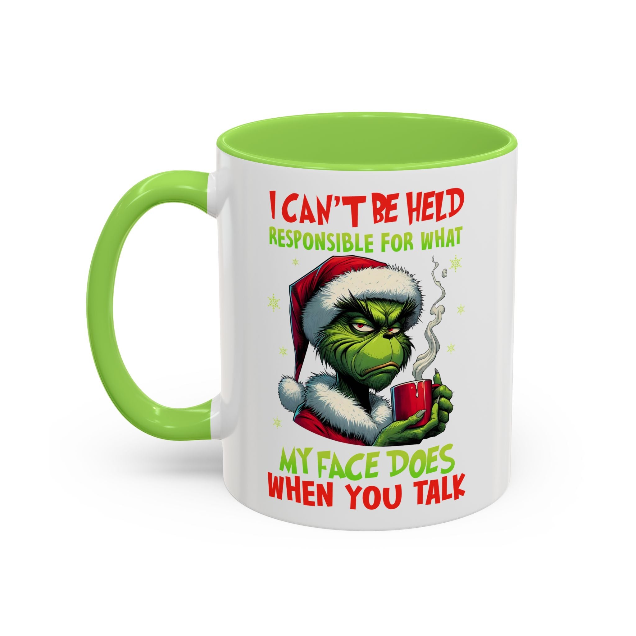 Colorful Grinch Mugs - Perfect for the Holidays, Funny Gift, Coffee Mug, Christmas Present, Office Humor, Grinch Lover