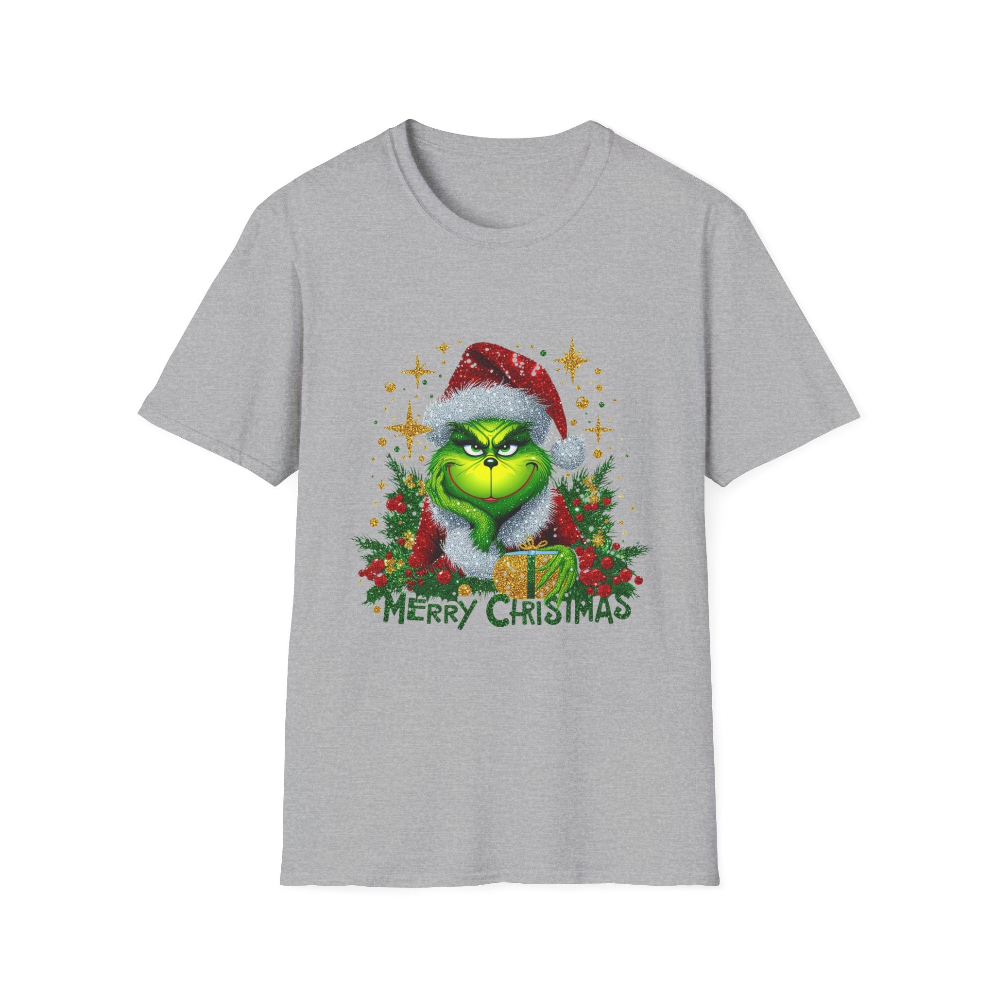 Grinch Christmas T-Shirt | Unisex Softstyle Tee | Merry Christmas Tee | Holiday Gift | Festive Apparel | Cute Grinch Shirt | Xmas Fashion