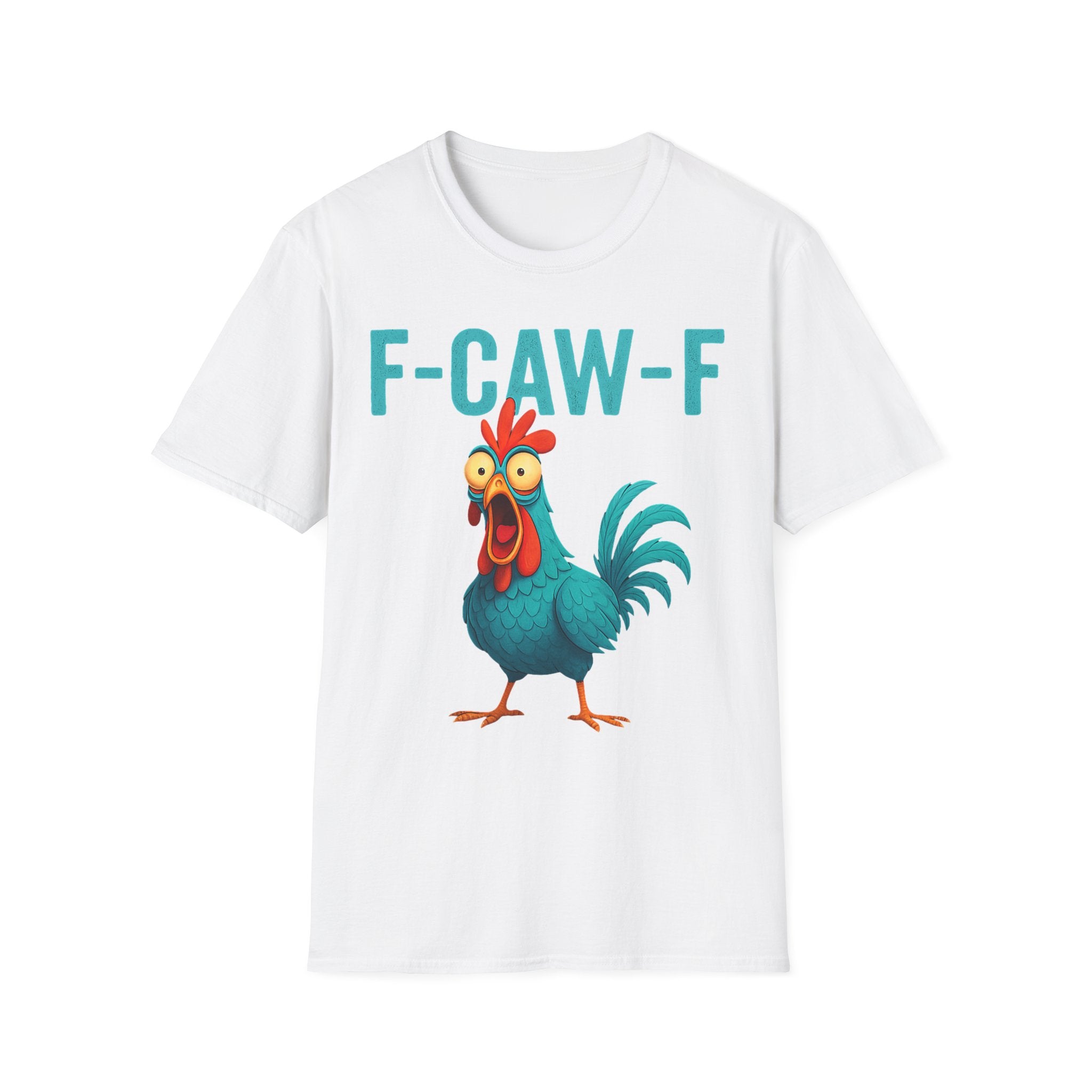 Effects of Coffee - Funny F-Caw-F Chicken T-Shirt, Humorous Tee, Gift for Poultry Lovers, Unisex Relaxed Shirt, Cartoon Animal Shirt