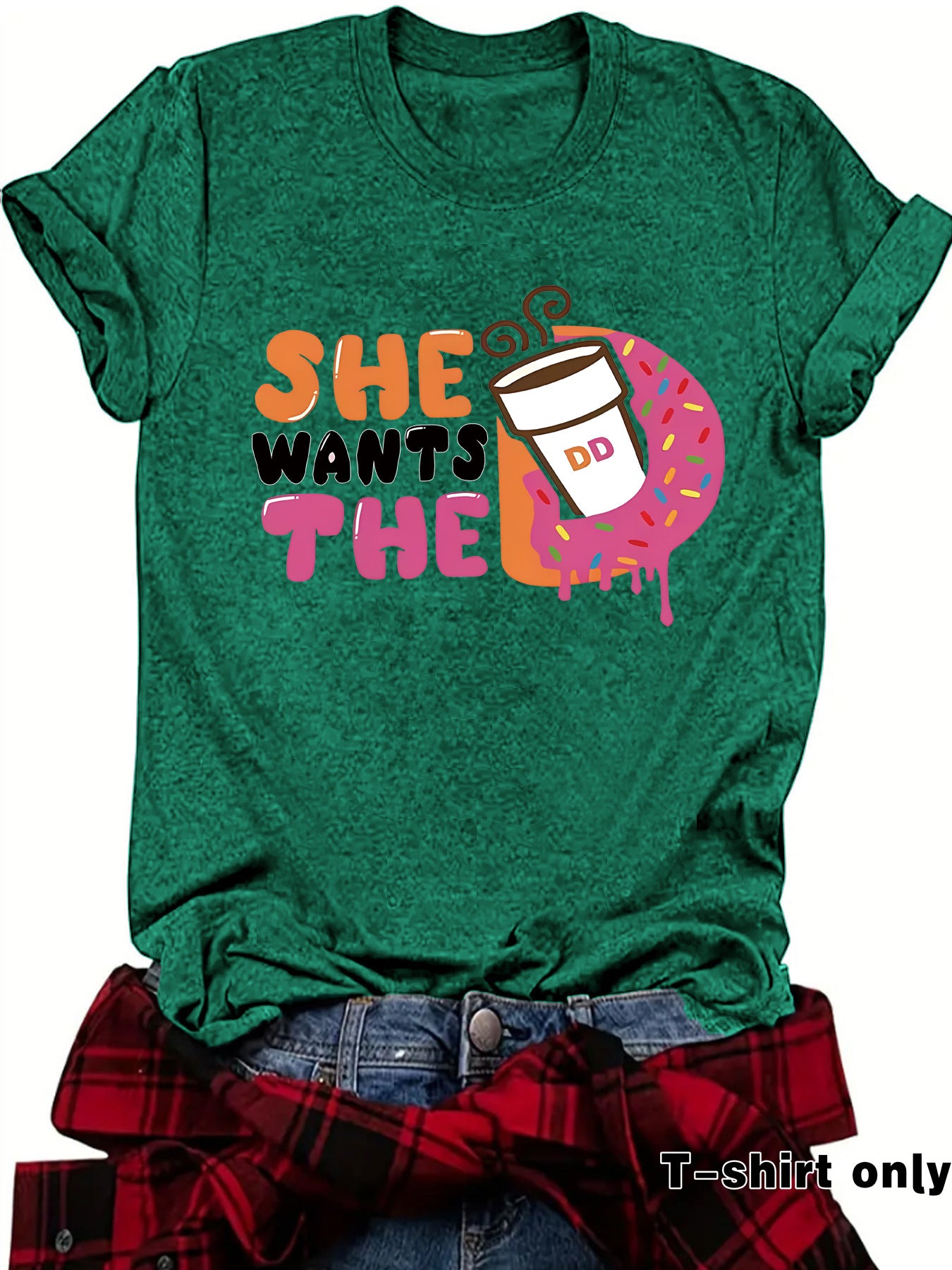Short sleeved HE coffee pattern