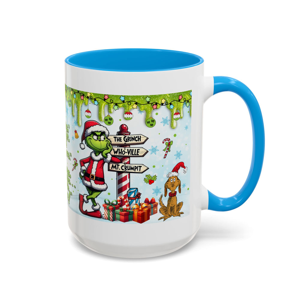 Grinch Christmas Mug | Colorful 11oz 15oz Ceramic Coffee Cup