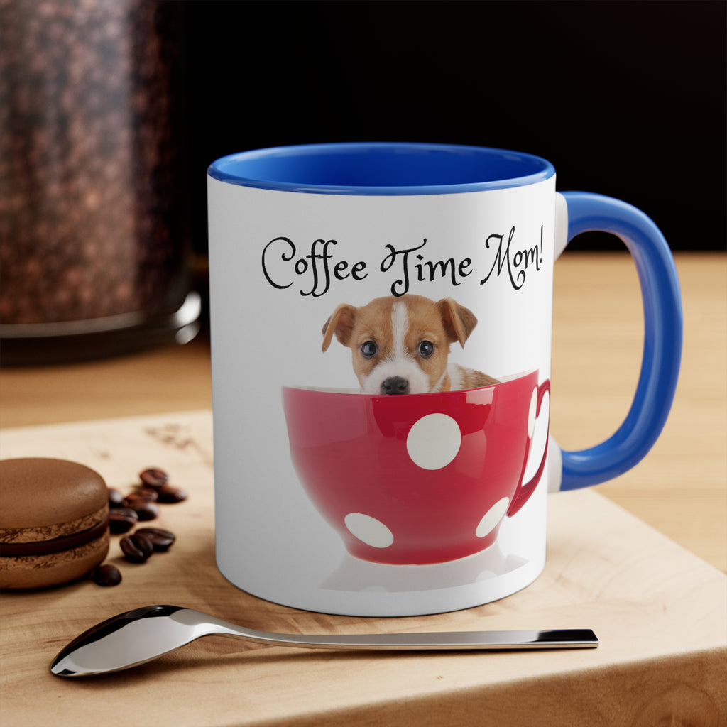 Coffee Time Mom - White Ceramic Mug