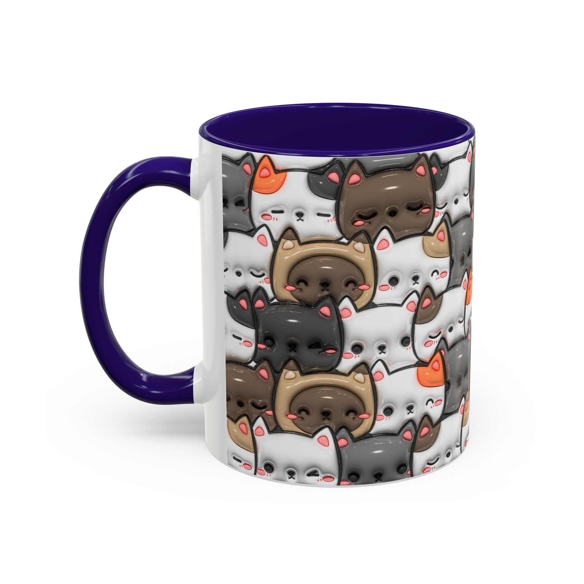 Colorful Cat Mugs - Cute Pet Lover Gift, Cat-Themed Coffee Cup, Cat Lover's Mug, Fun Kitchen Decor, Feline Art Drinkware