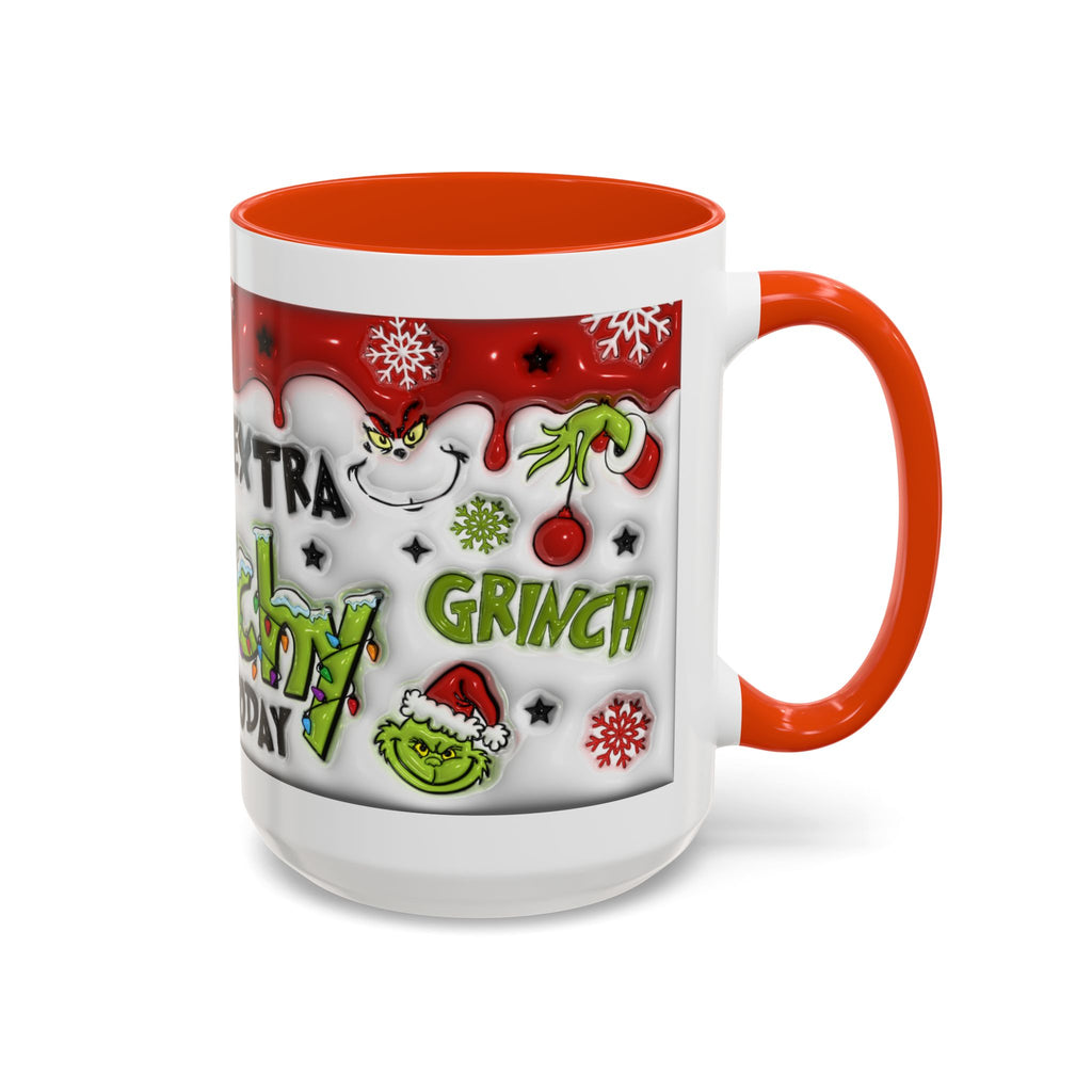 Grinch Holiday Mug - Feeling Extra Grinchy Today! Christmas Gift, Funny Coffee Cup, Holiday Decor, Winter Warmth