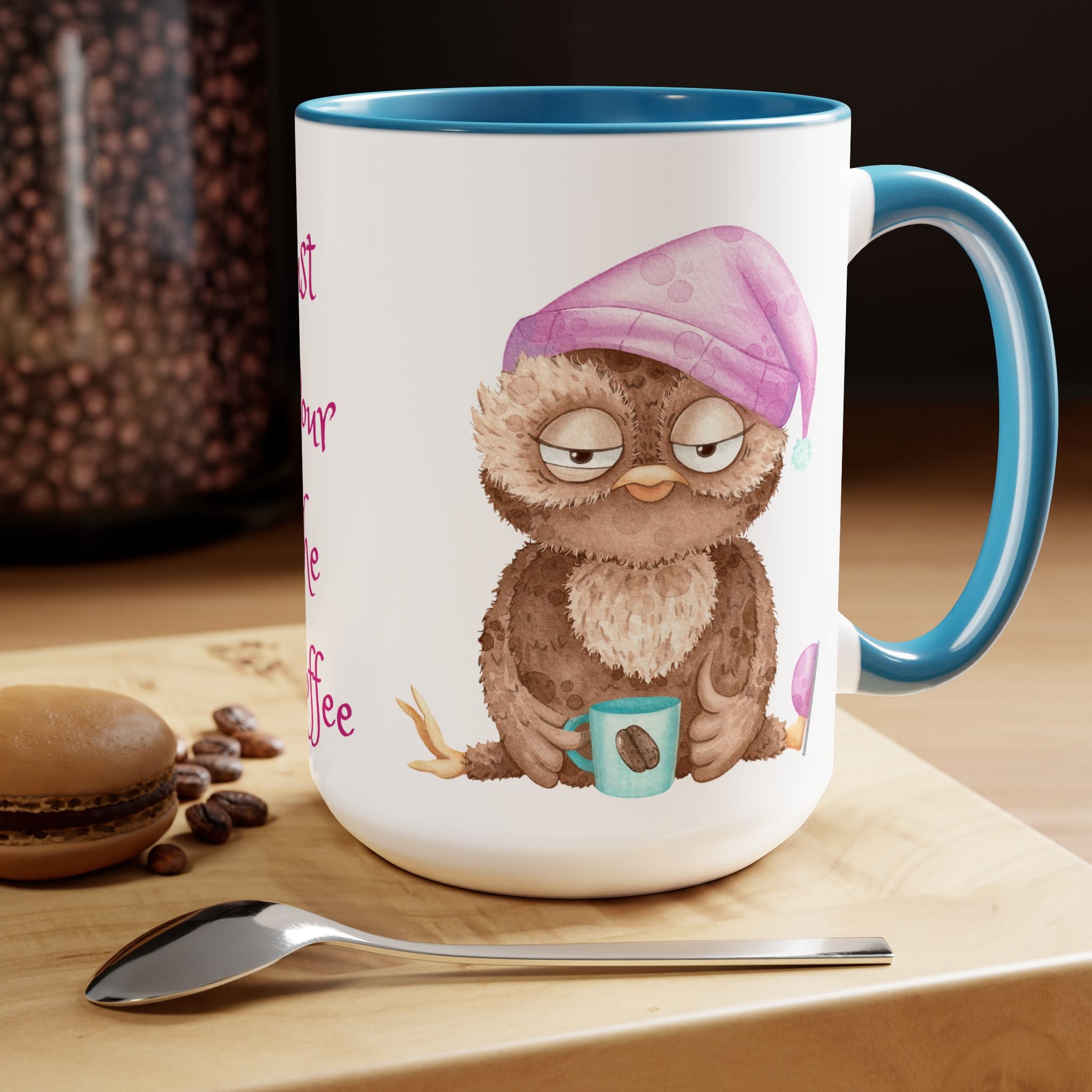 Just Pour The Coffee - Two-Tone Coffee Mugs, 15oz