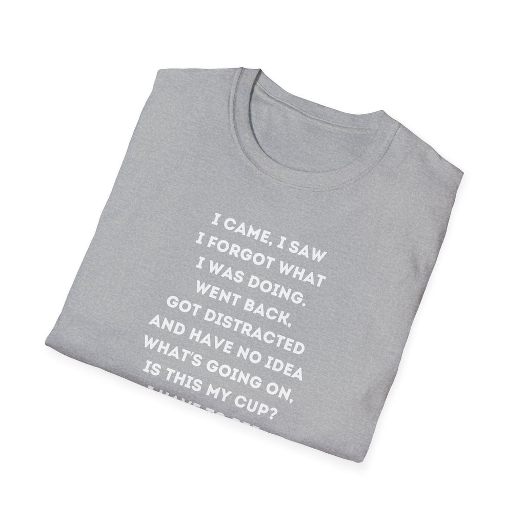 Funny Forgetful Grandpa Quote T-Shirt | Cute Elderly Character, Humorous Text