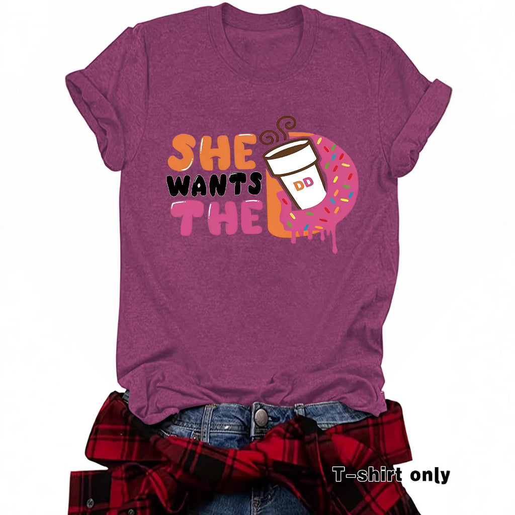Short sleeved HE coffee pattern