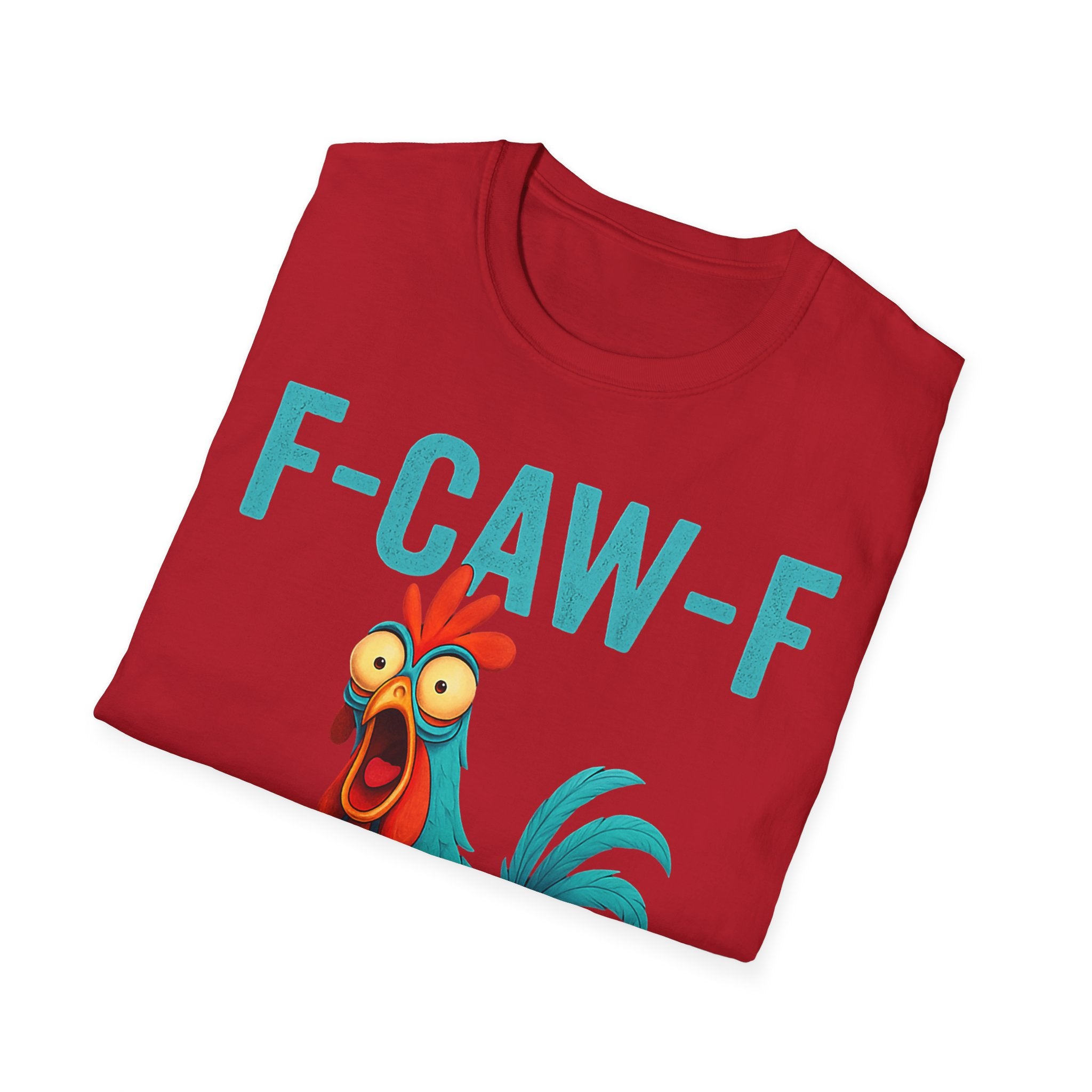 Effects of Coffee - Funny F-Caw-F Chicken T-Shirt, Humorous Tee, Gift for Poultry Lovers, Unisex Relaxed Shirt, Cartoon Animal Shirt