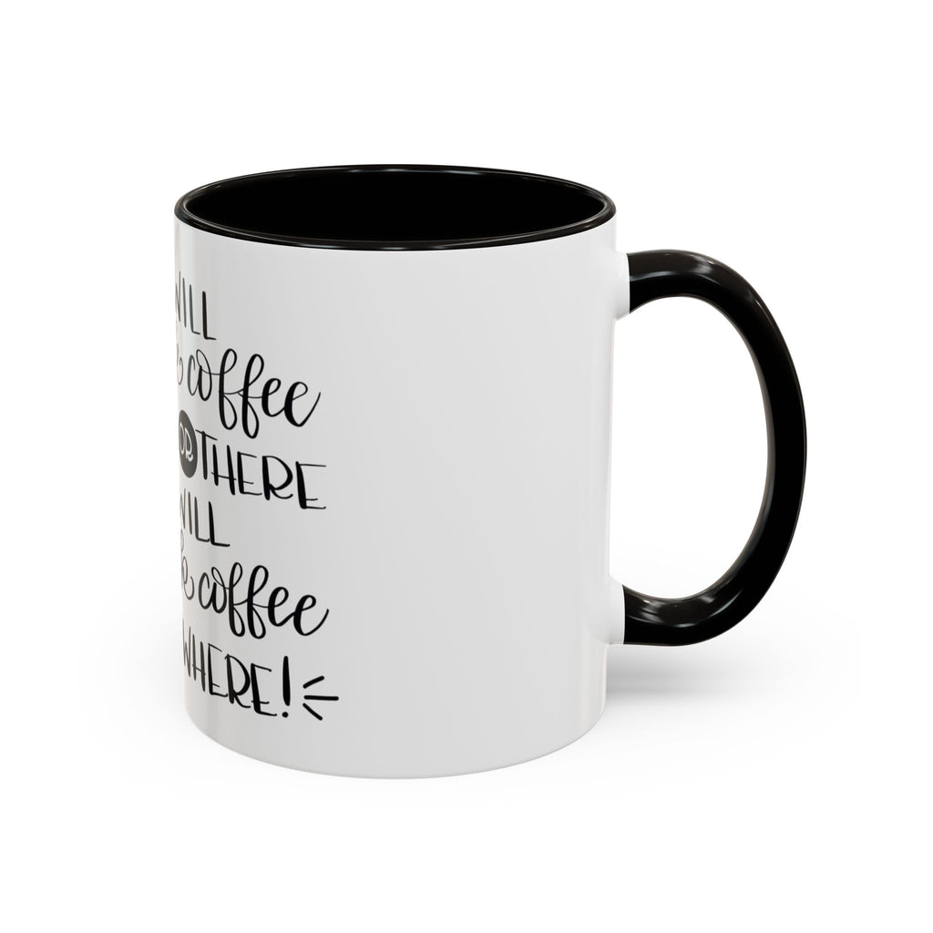 Cat in Hat Coffee Mug — "I Will Drink Coffee Here or There" 11/15oz Color Accent