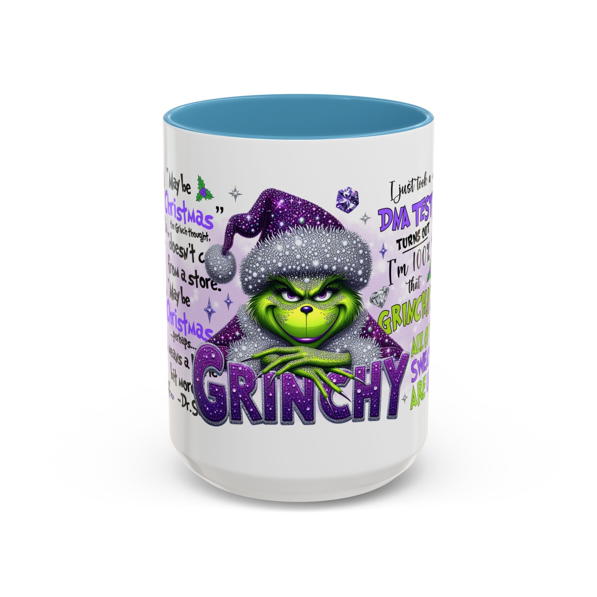 Grinchy Accent Coffee Mug - Fun Holiday Gift, Christmas Decor, Grinch Fan Merchandise, Unique Coffee Cup, Holiday Humor