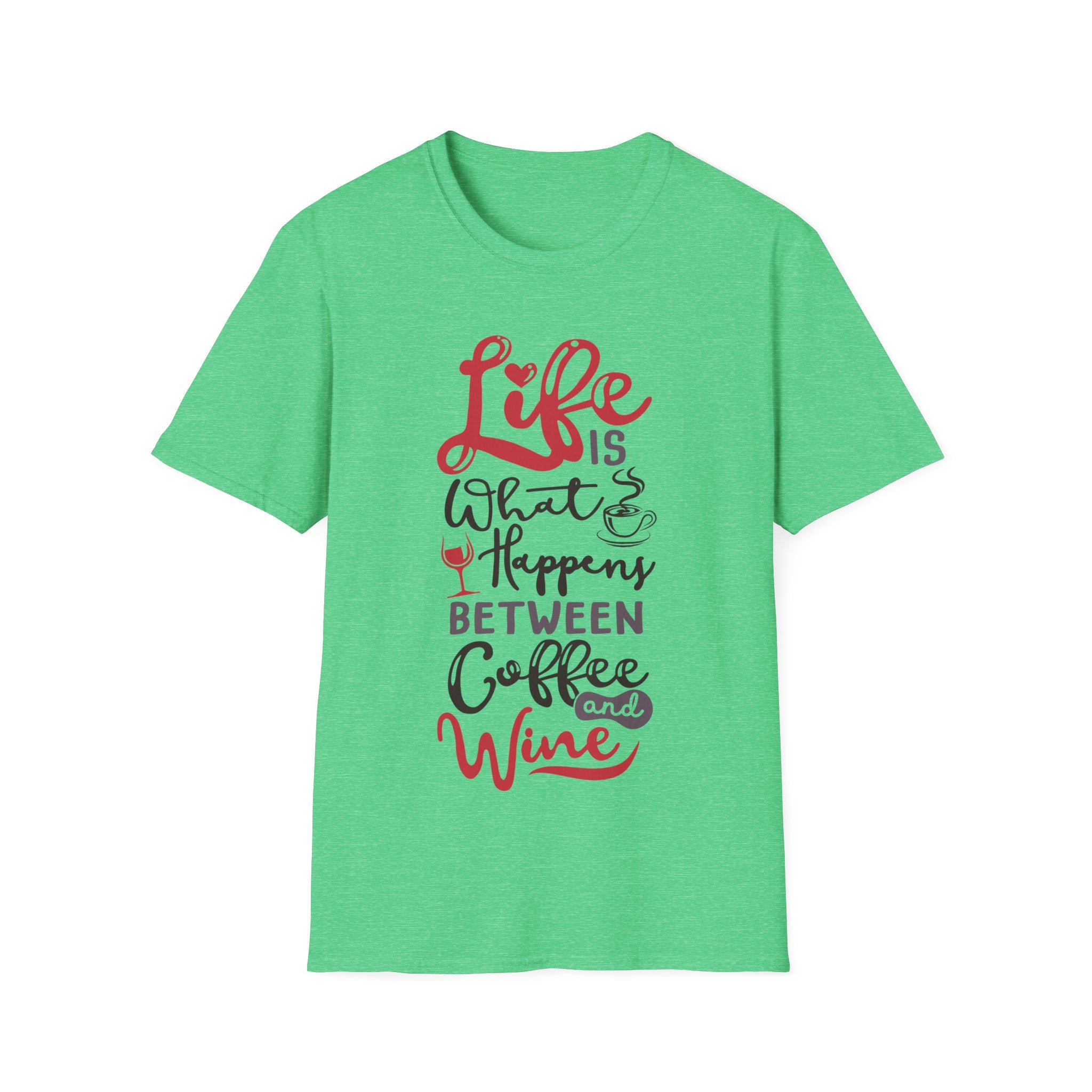 Coffee and Wine - Men's and Woman's Soft style T-Shirt
